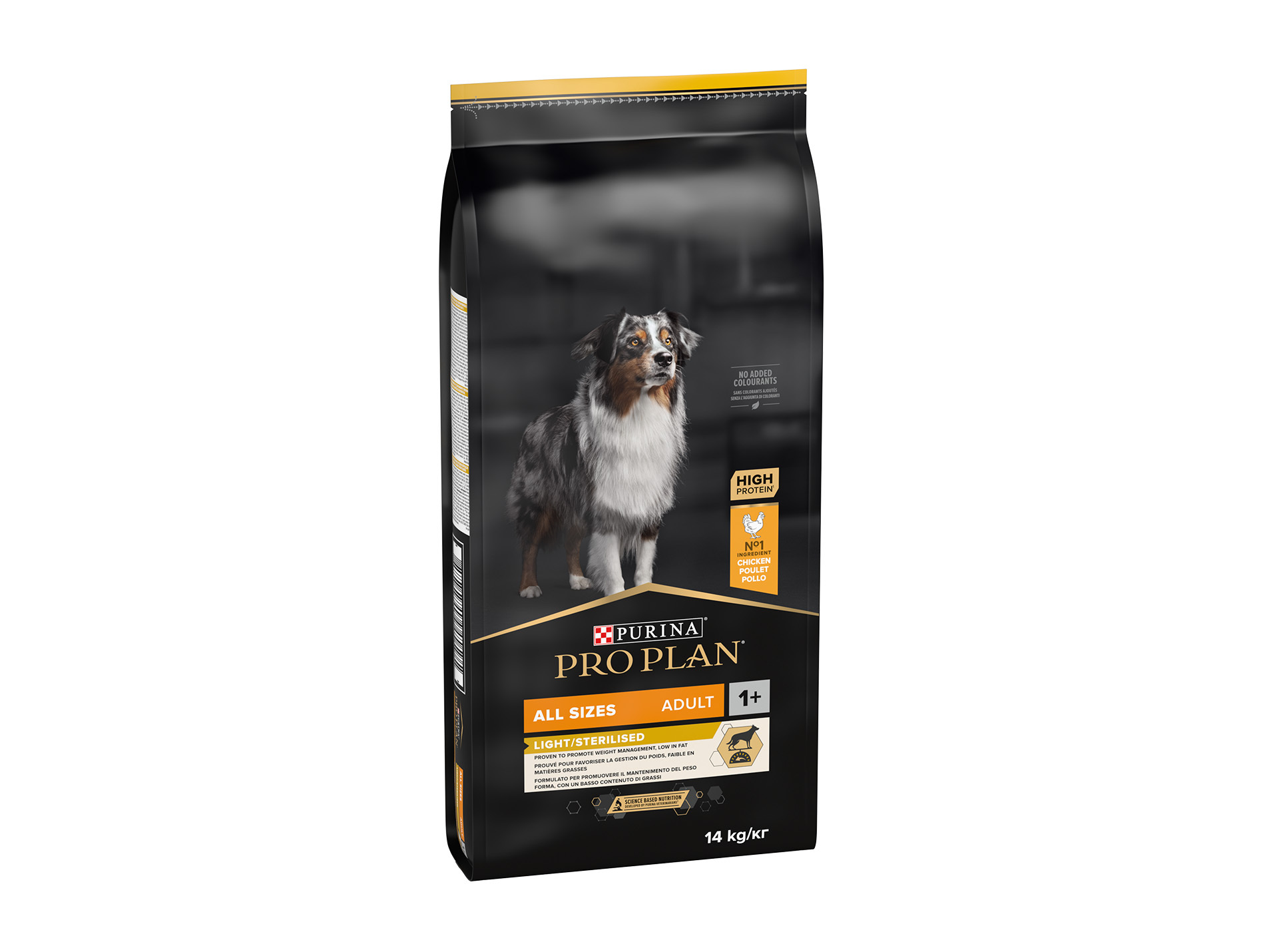 Croquettes chien adulte stérilisé light PROPLAN poulet 14kg