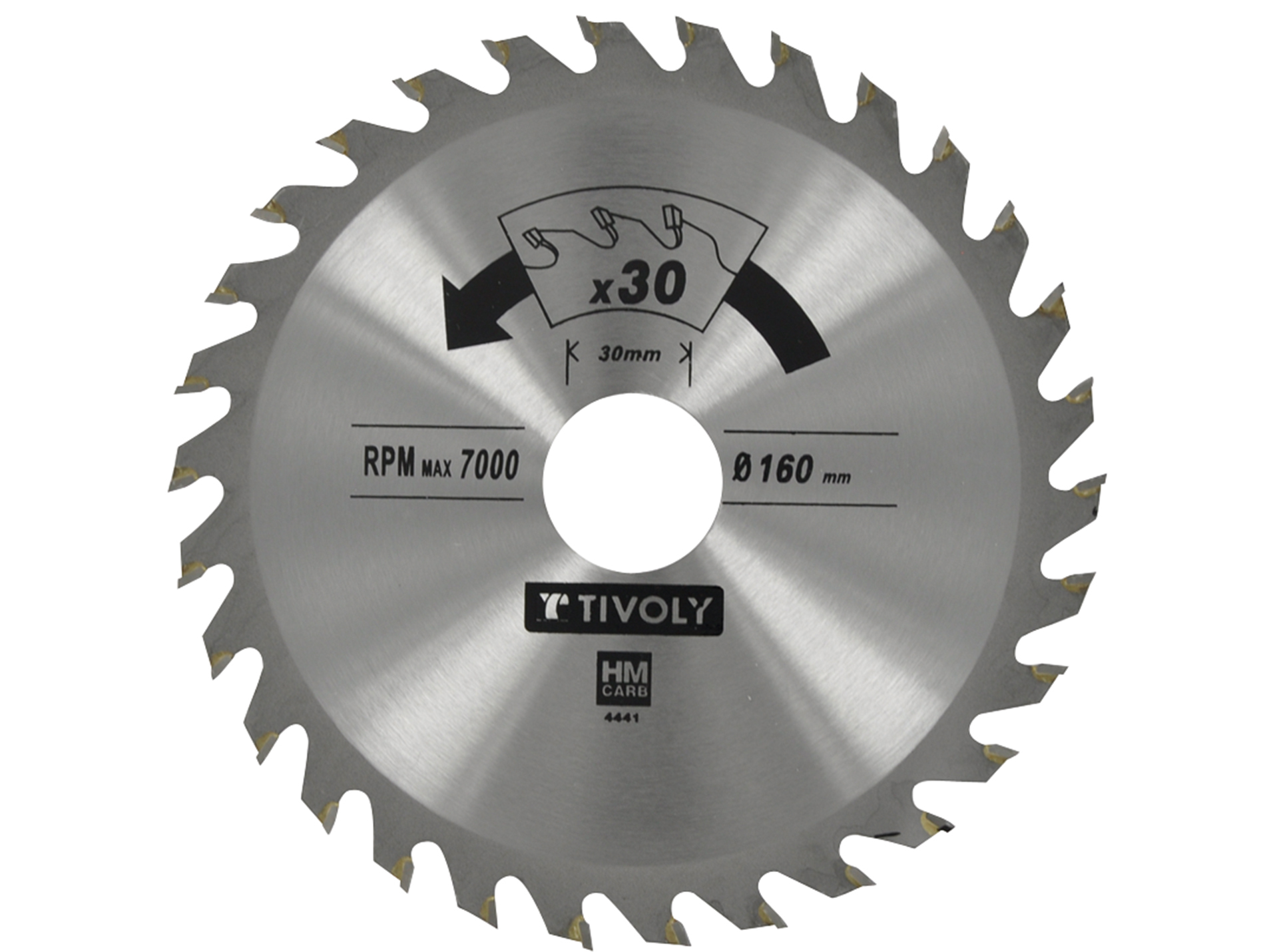 Lame scie circulaire finition Ø160 x 20mm 30 dents