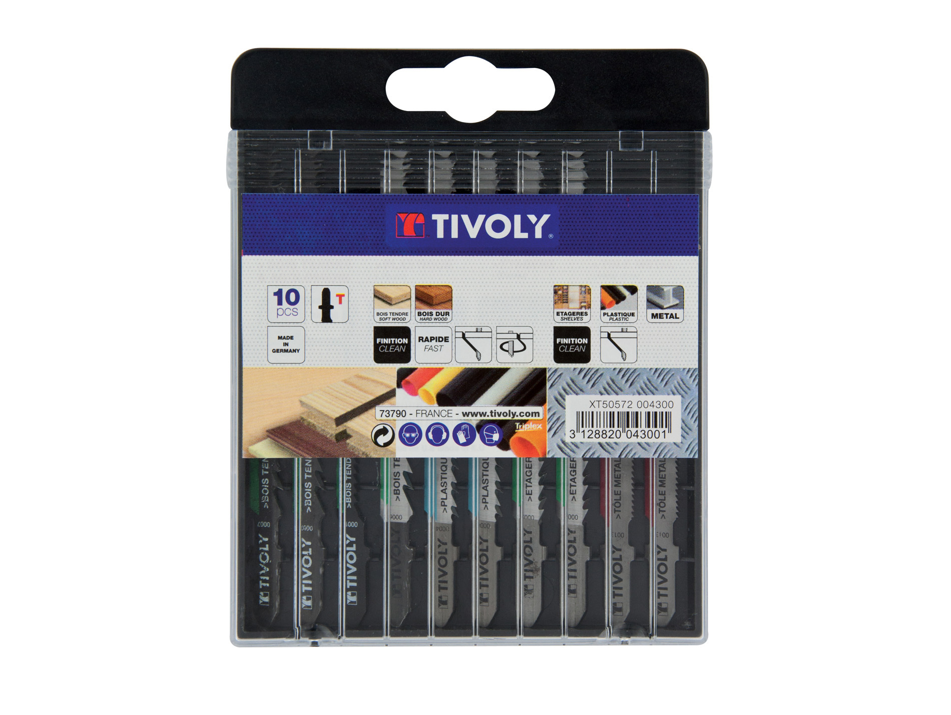 10 lames scie sauteuse bois plastique métal T