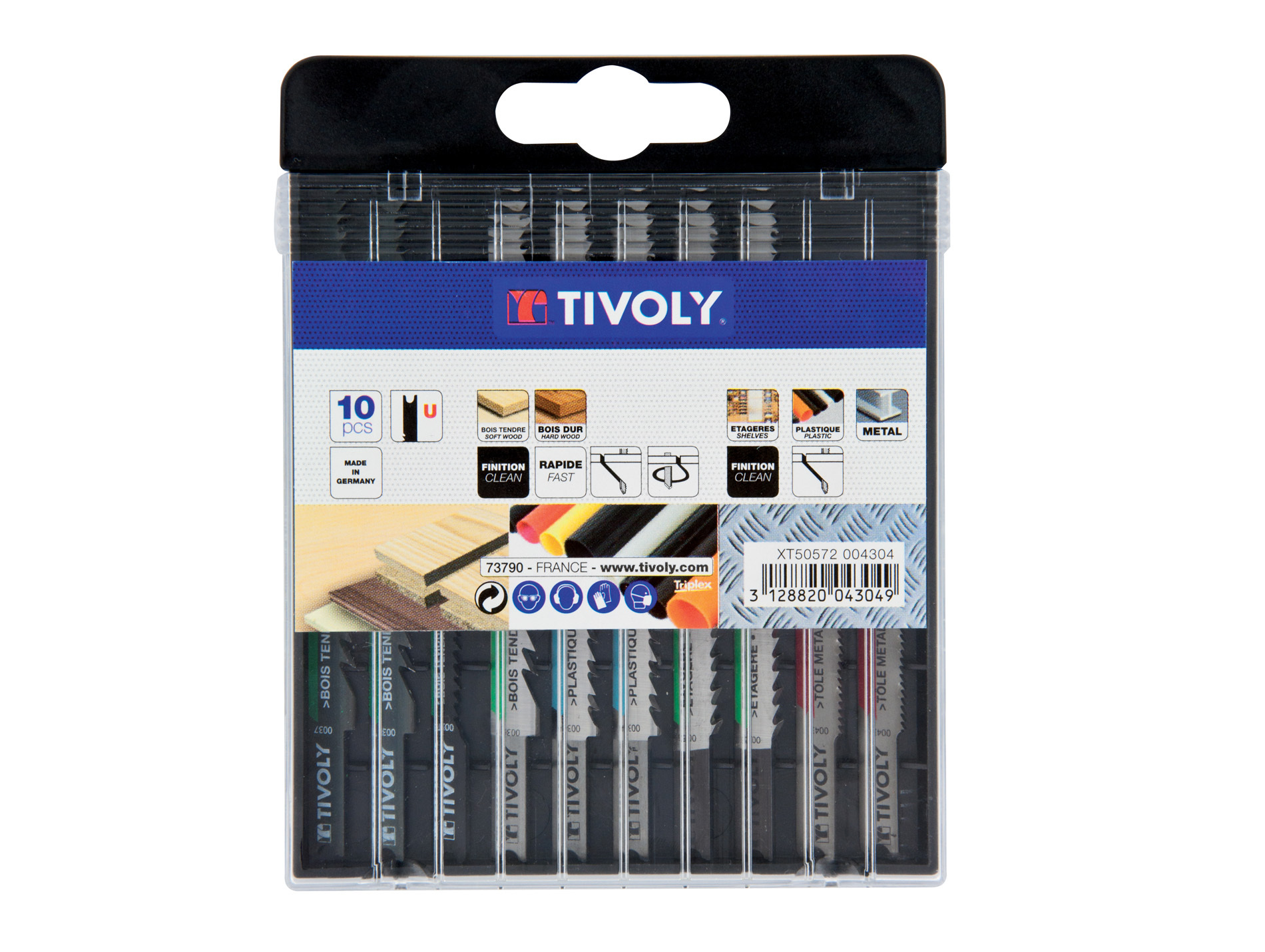 10 lames scie sauteuse bois plastique métal U