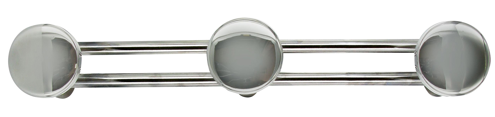 Patère 3 têtes ø65mm acier chromé