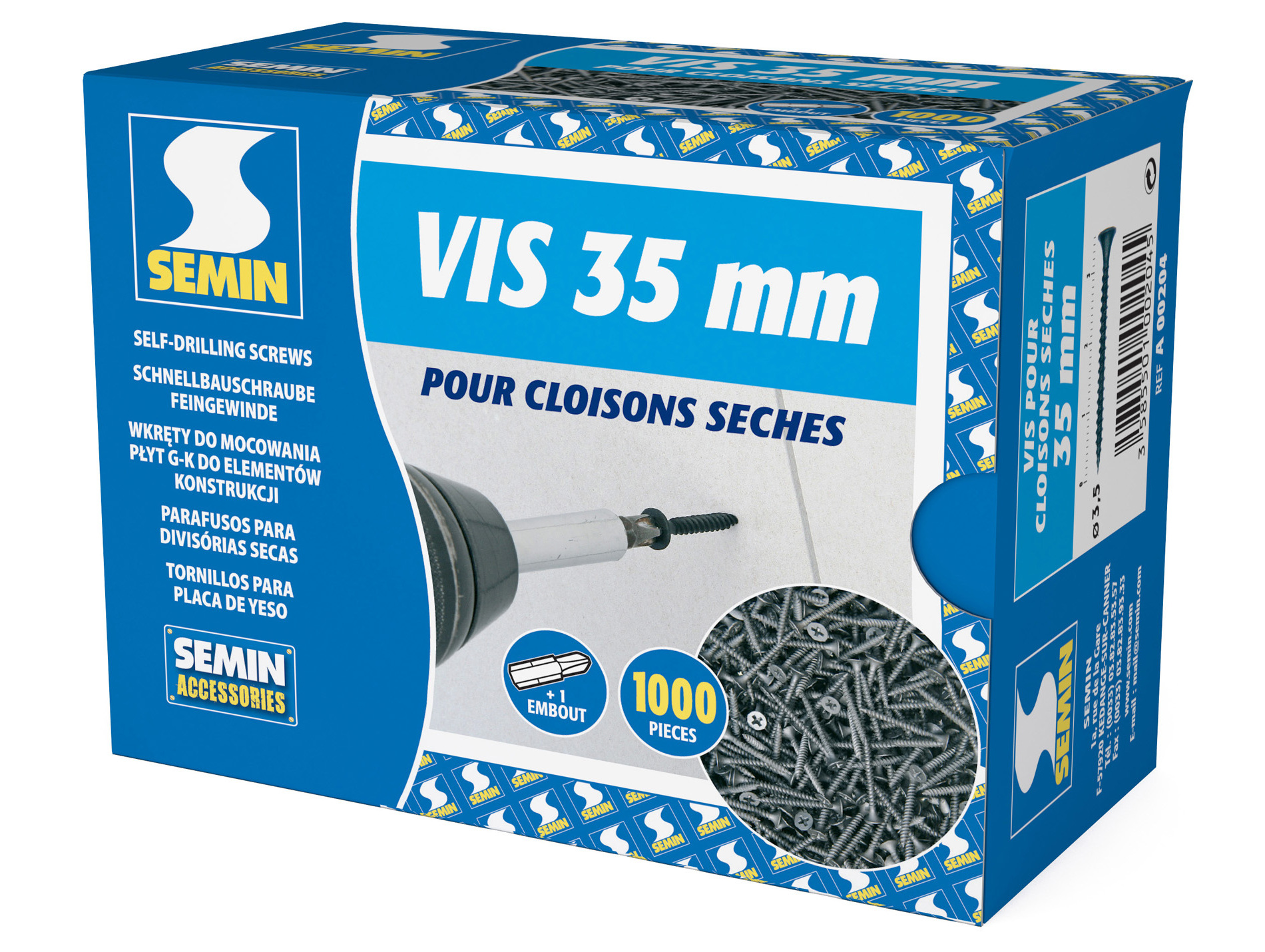 Vis pour plaques de plâtre TTPC 35mm x1000