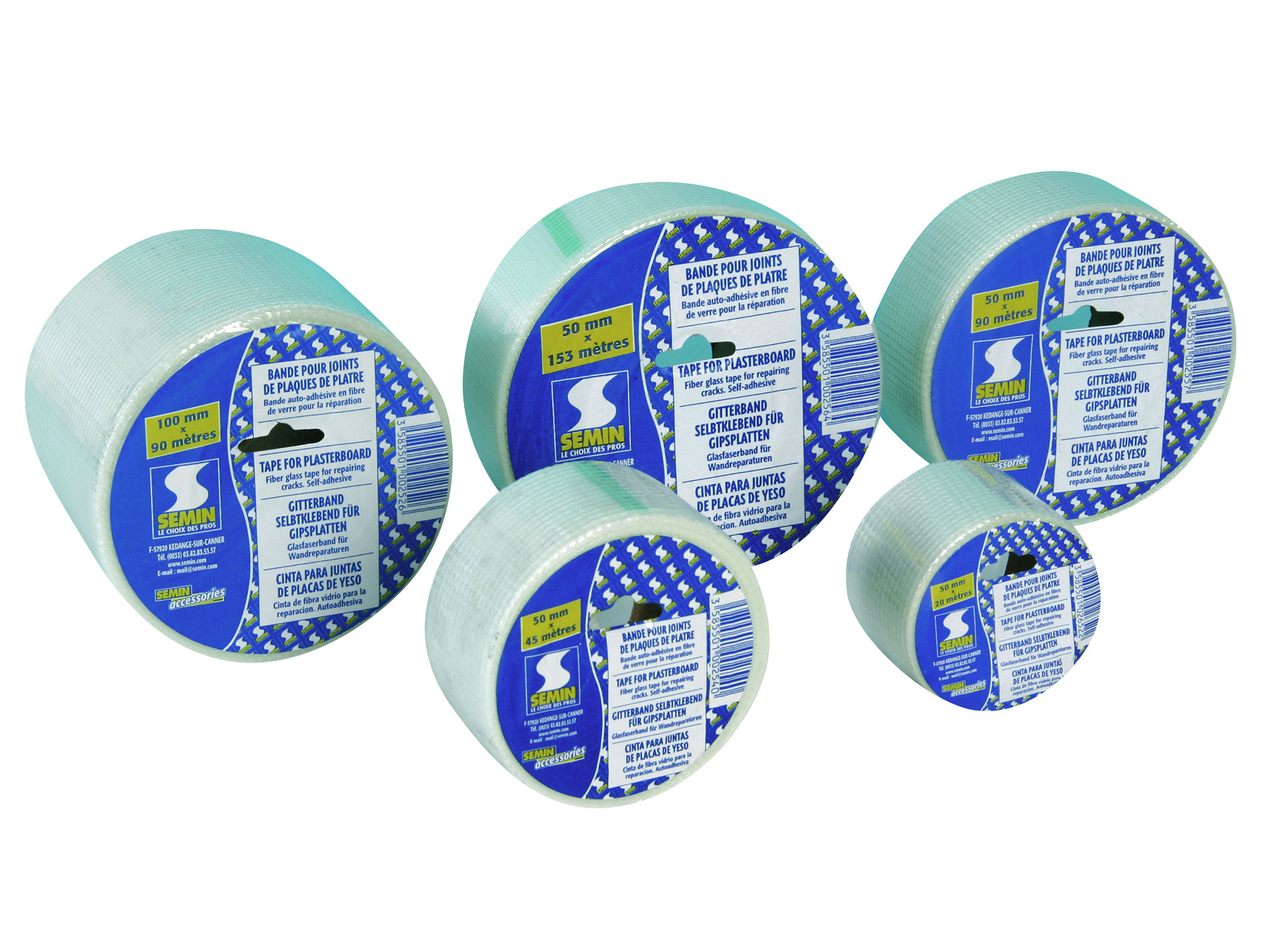 Bande grillagée autocollante 90m