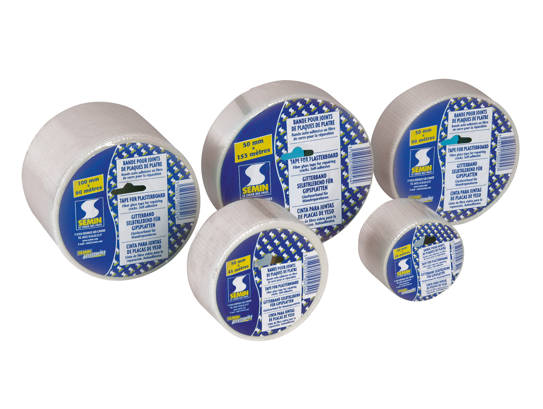 Bande grillagée autocollante 153m