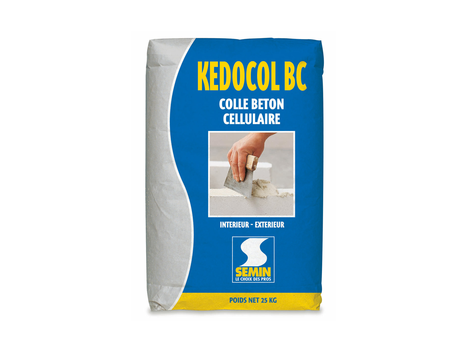 Colle montage bloc béton cellulaire KEDOCOL BC 25kg