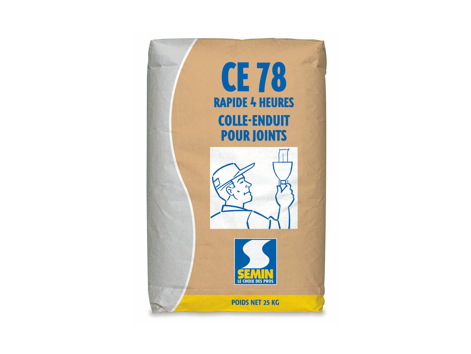 Colle enduit SEMIN CE78 rapide 4h 5kg