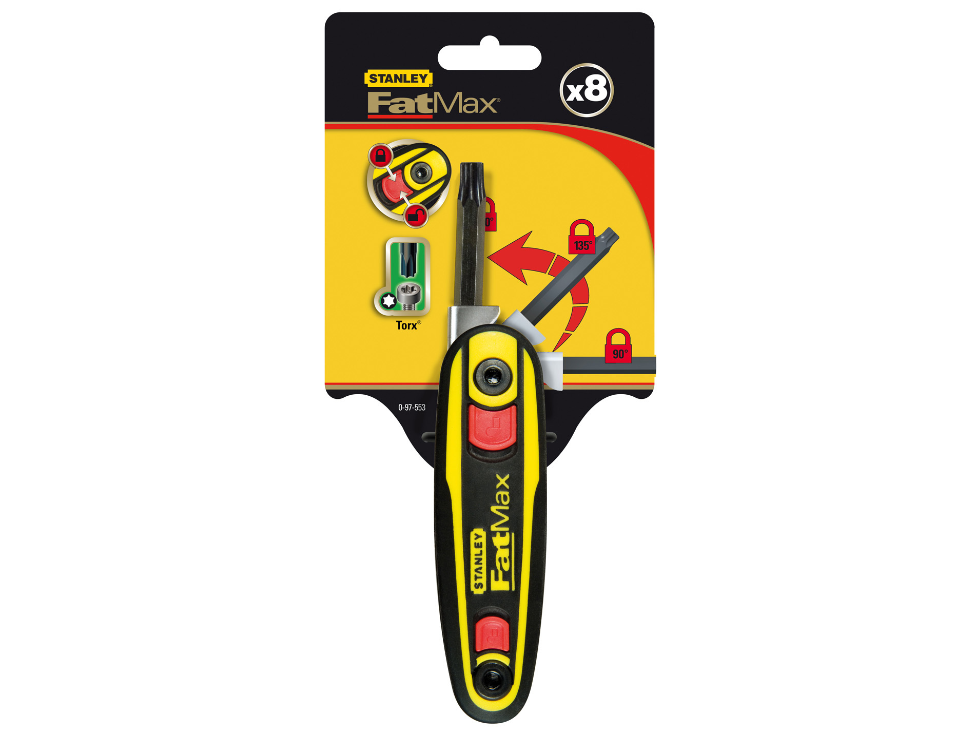 8 clés mâles torx STANLEY