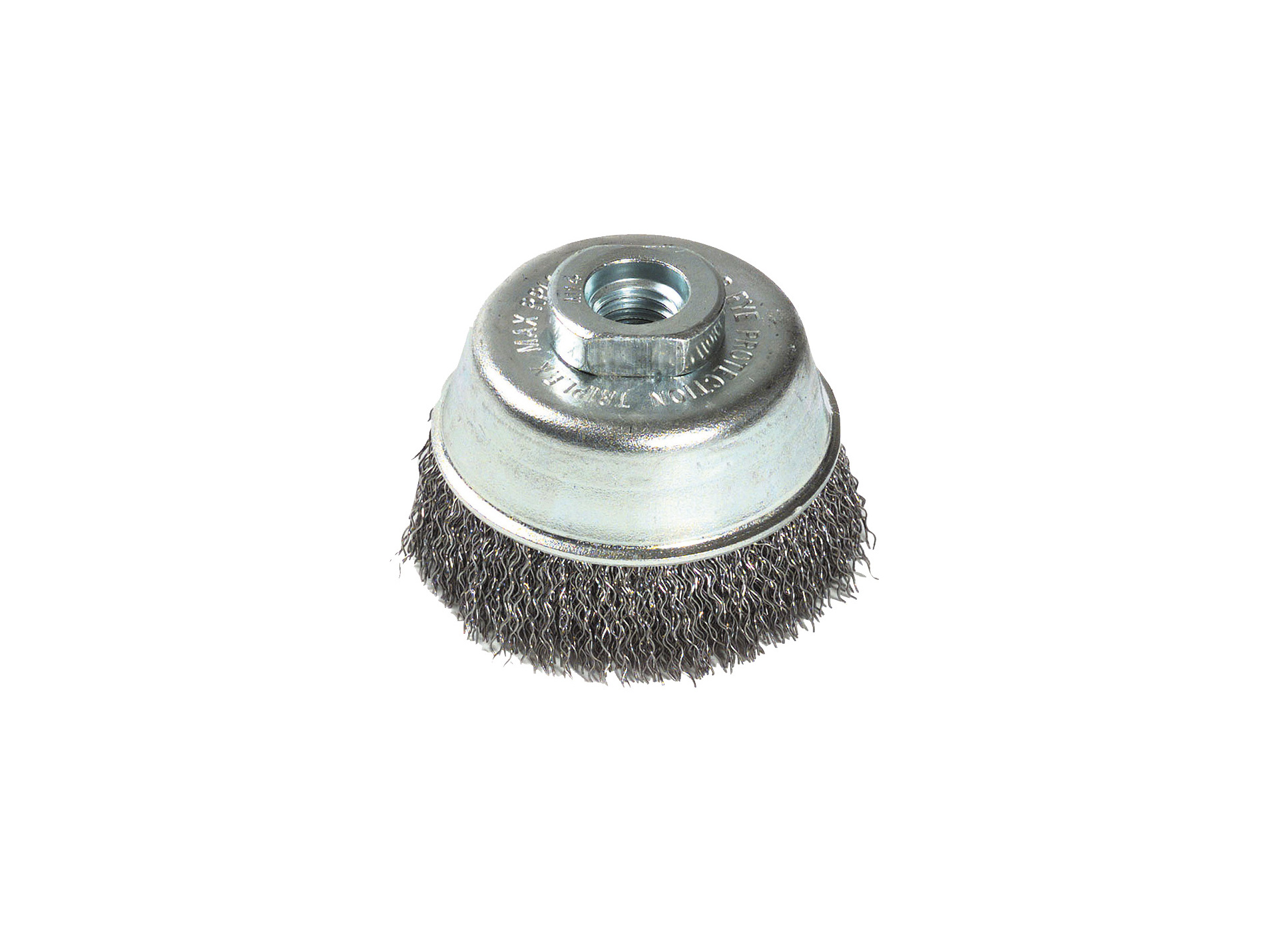 Brosse coupe fil acier ondulé meuleuse Ø75