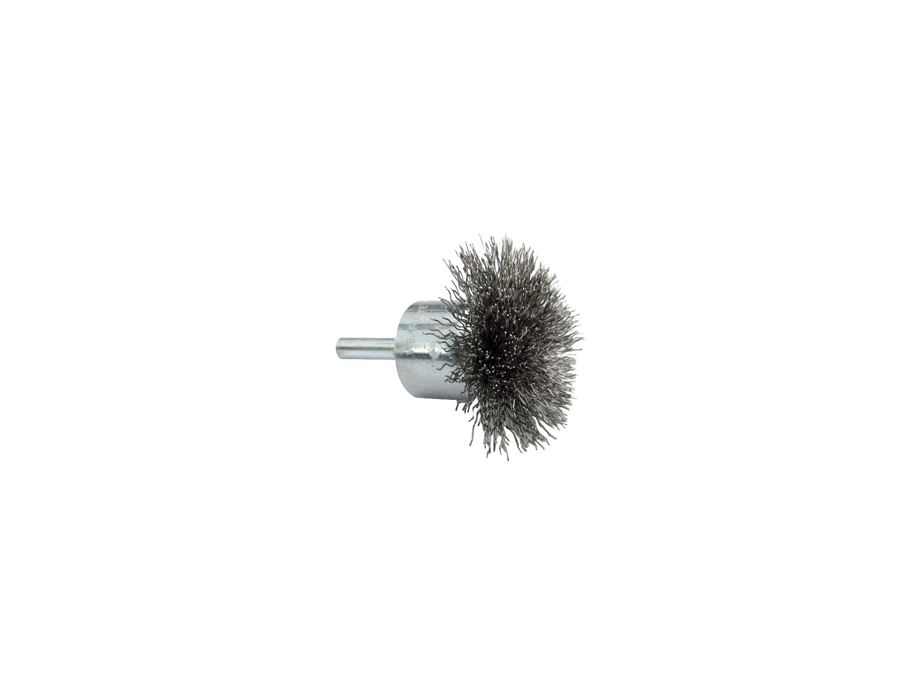 Brosse éventail fil acier ondulé Ø50mm