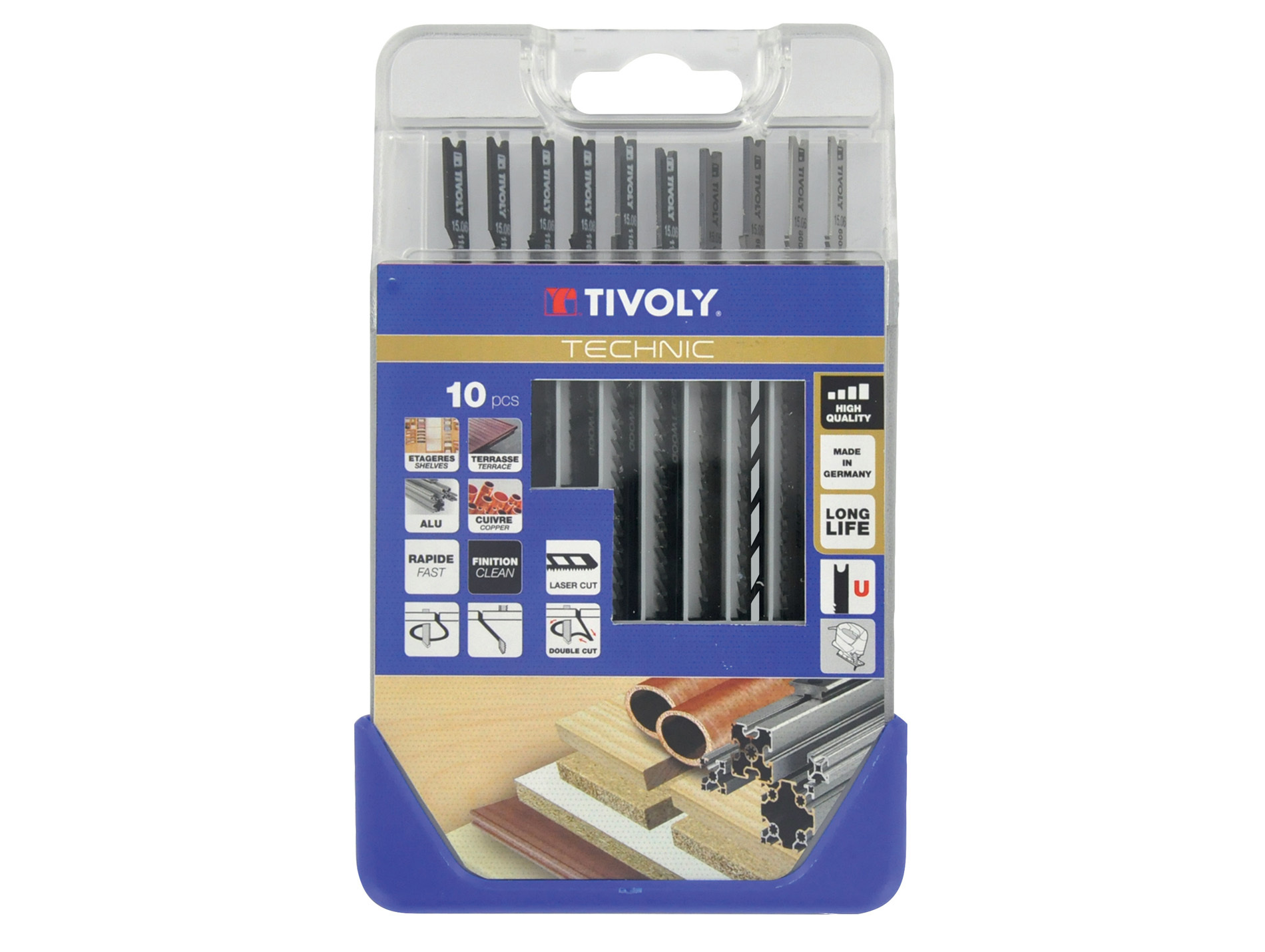 10 lames scie sauteuse TECHNIC bois métal U