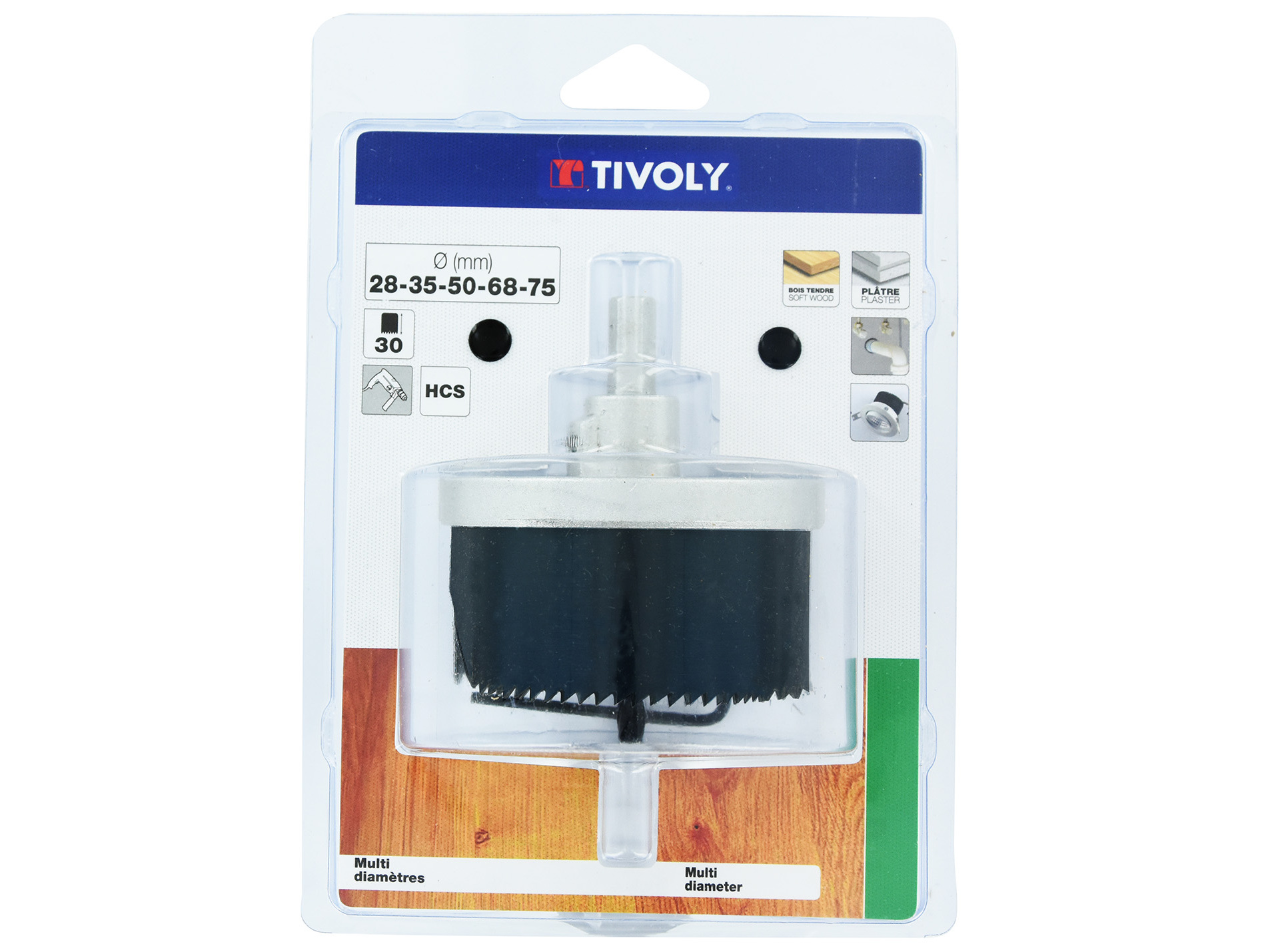 Scie cloche HCS multi-lames Ø28 à 75