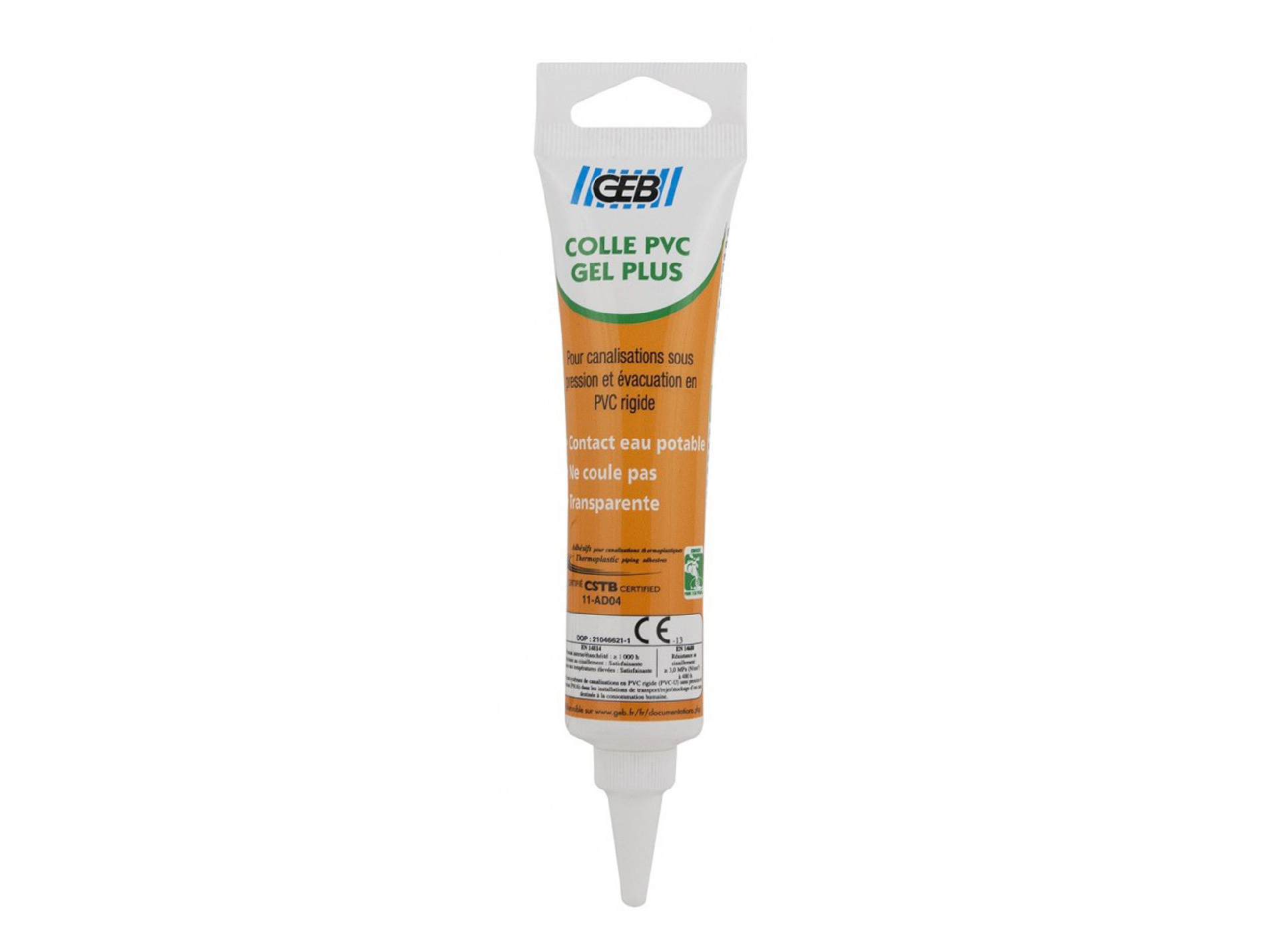 Colle en gel GEB PVC plus en tube 50ml