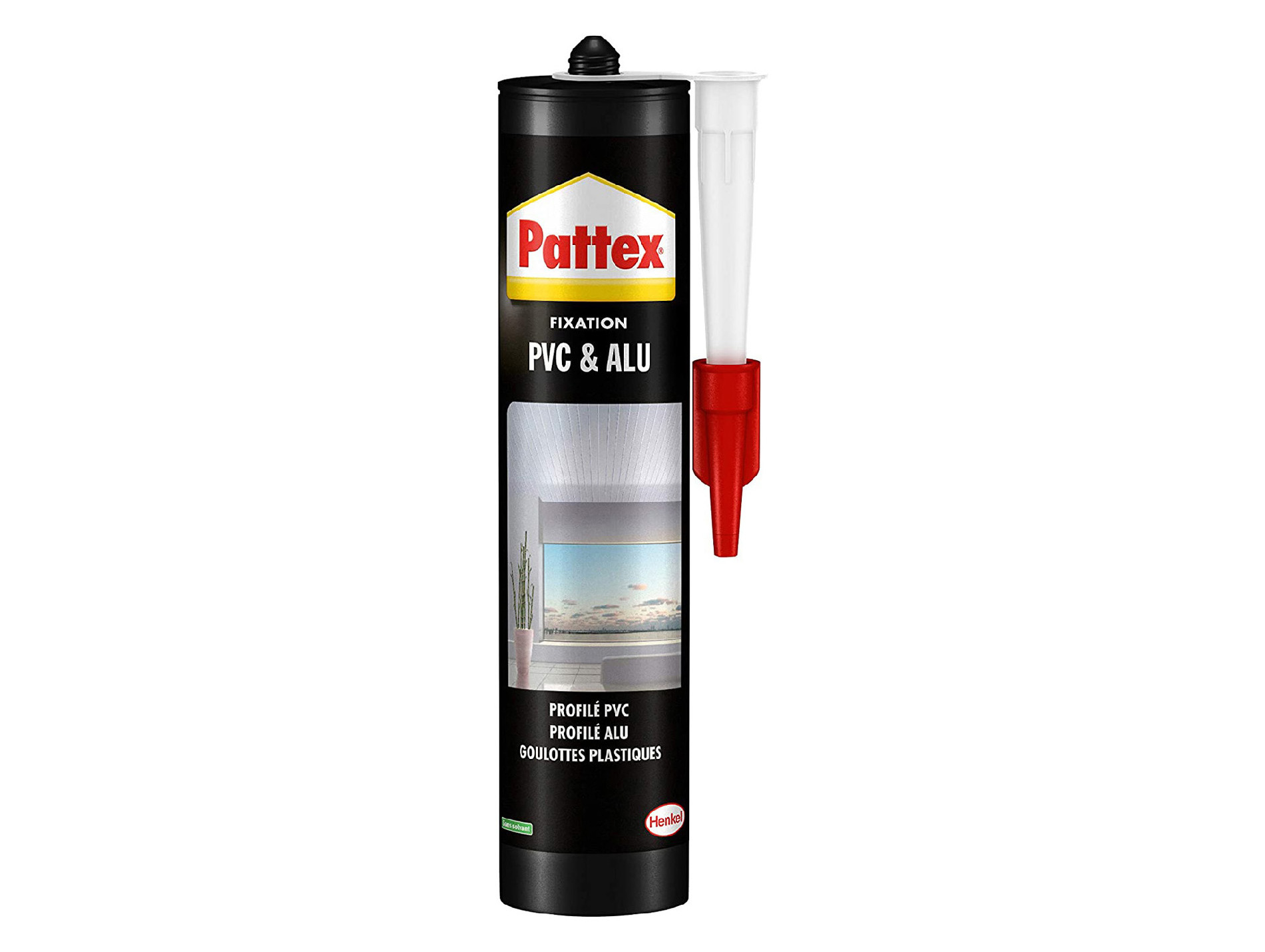 Colle fixation HENKEL PVC & Aluminium 450g