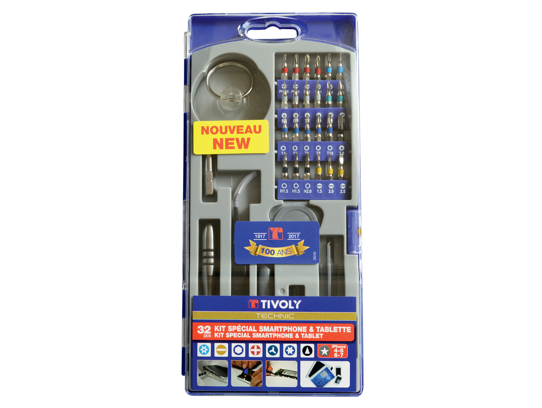 Kit outils smartphone 32 pièces