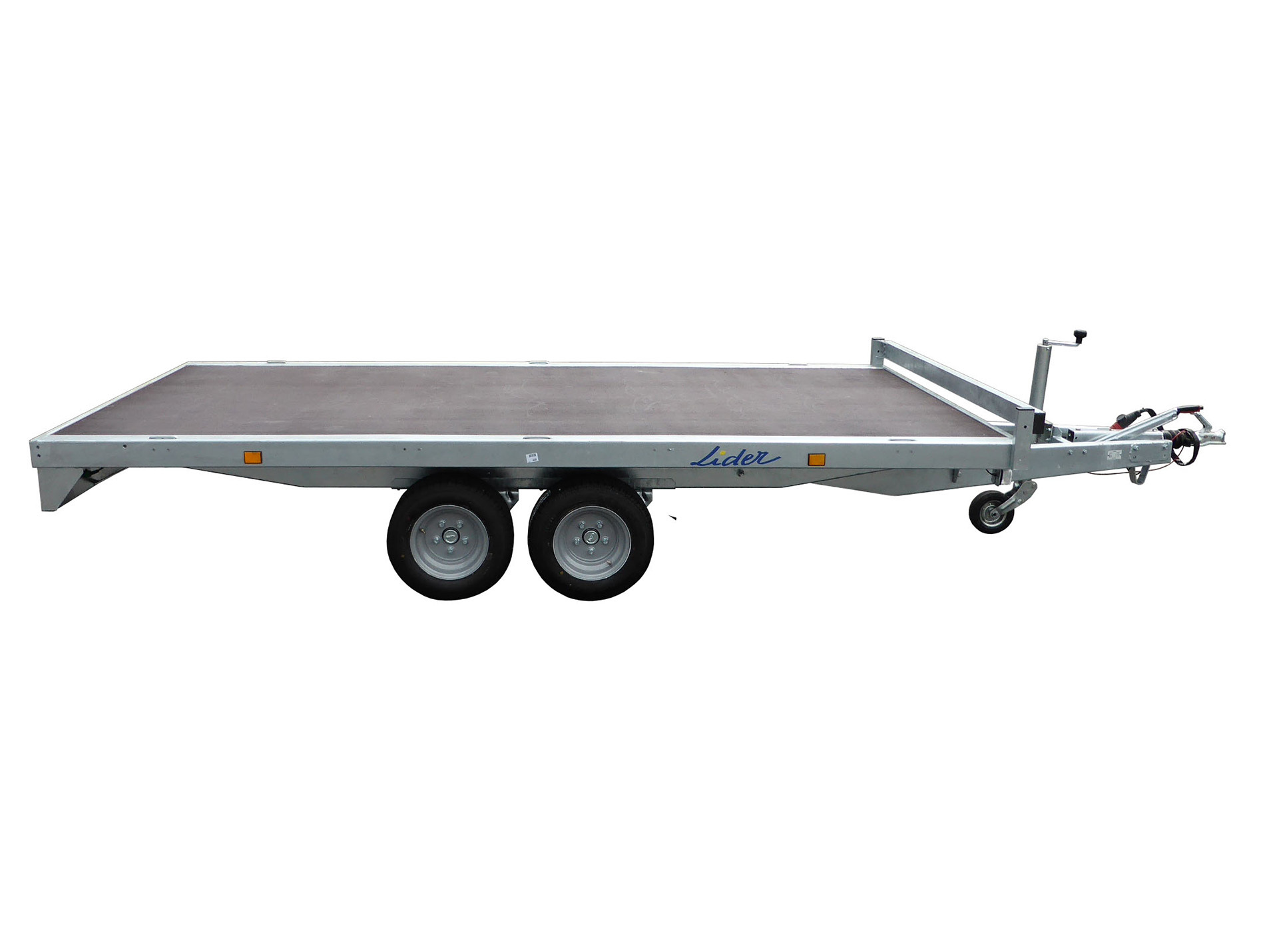 Remorque plateau double essieu LIDER 34632 L.3,5m 2000kg
