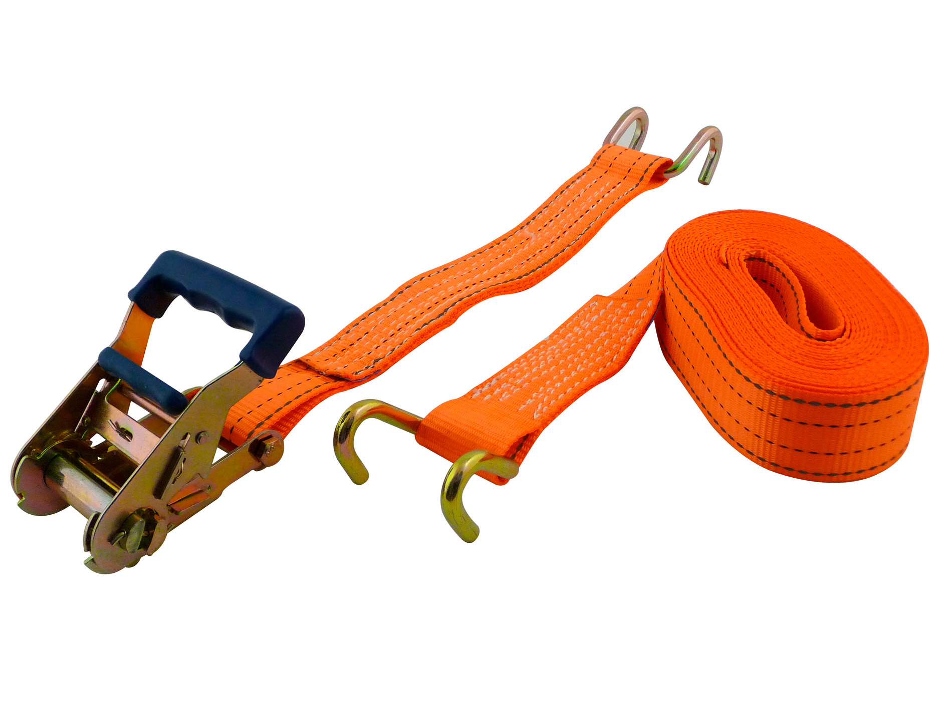 Sangle à cliquet avec crochet polyester 0.5m 2T