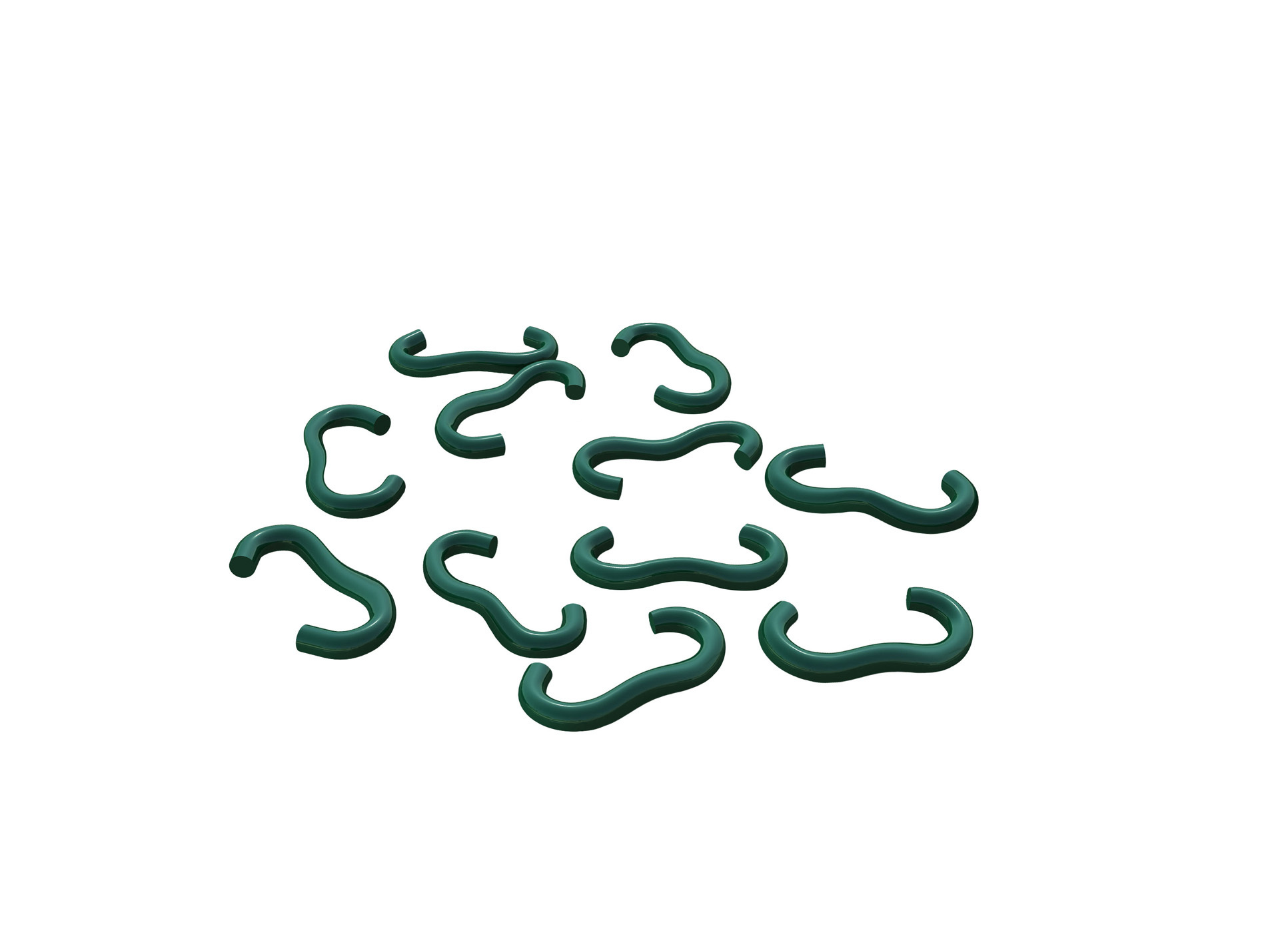 Agrafes N°20 pour fixation de grillage x200 Vert