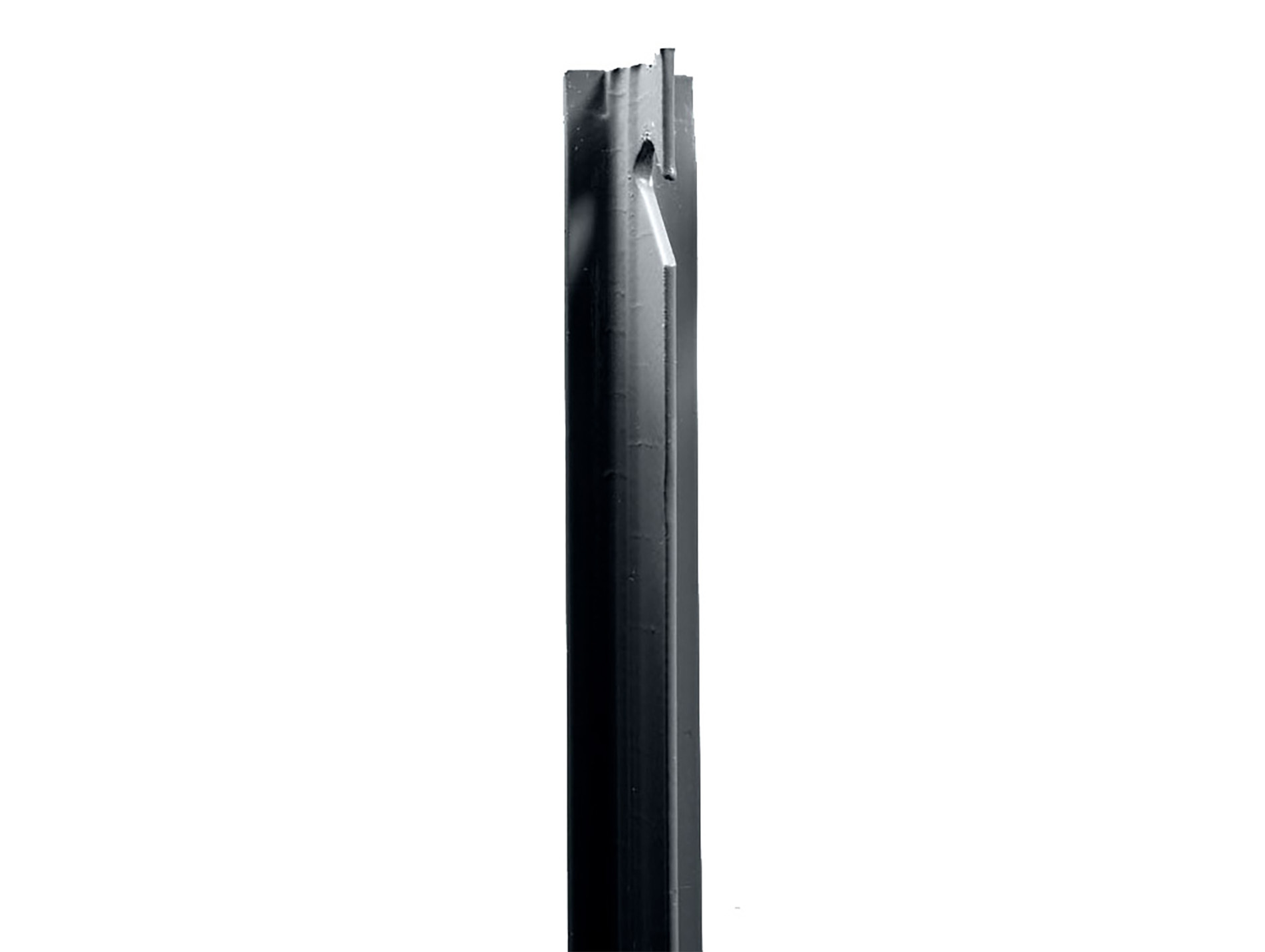 Poteau de clôture T plastifié gris 1,50m