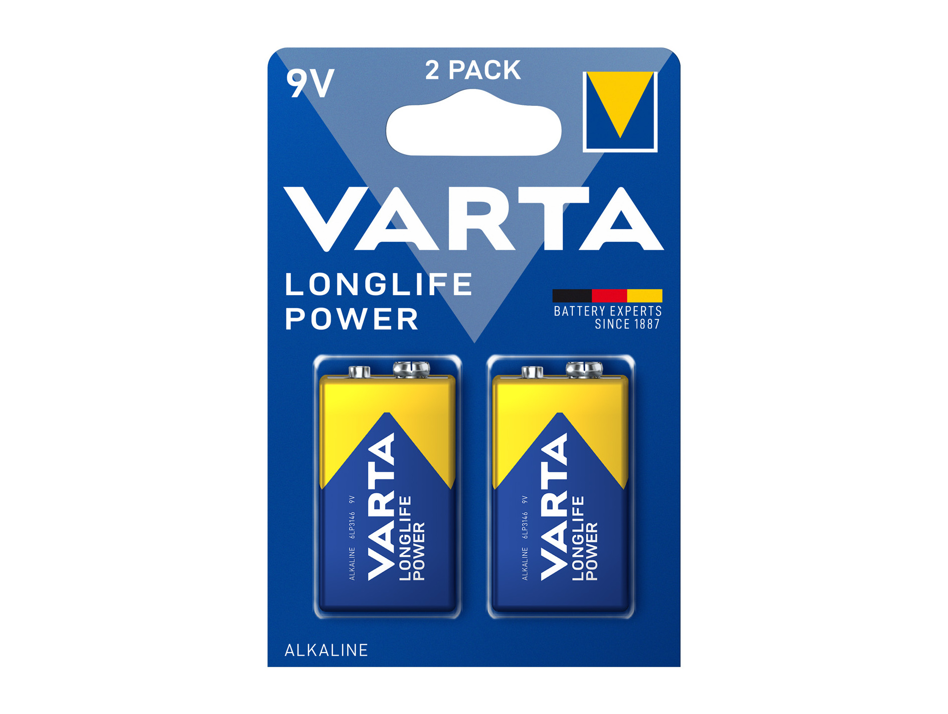 Piles alcalines VARTA LONGLIFE 9V - 6LR61 x2