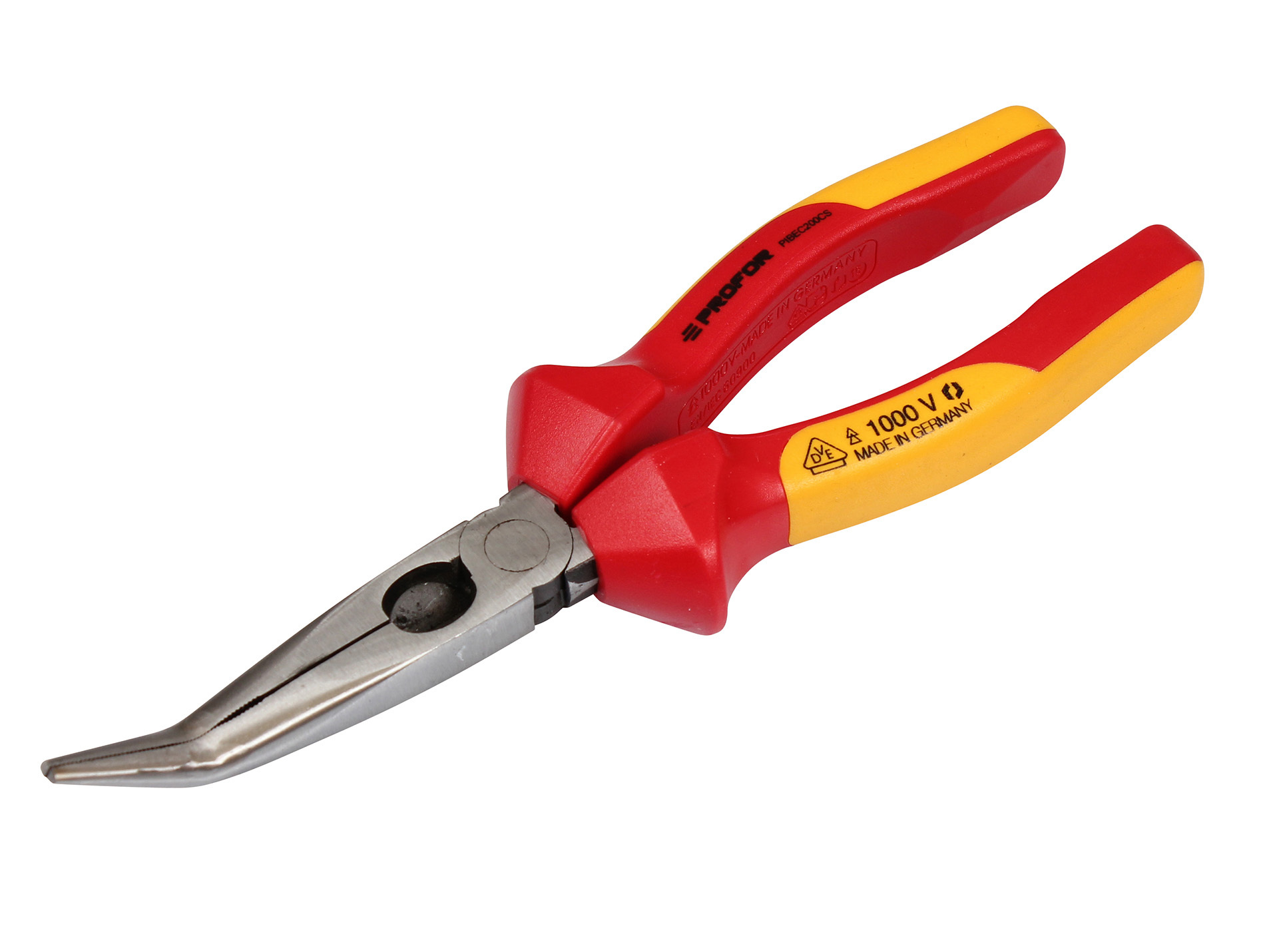 Pince à bec coudé isolée PROFOR 200mm