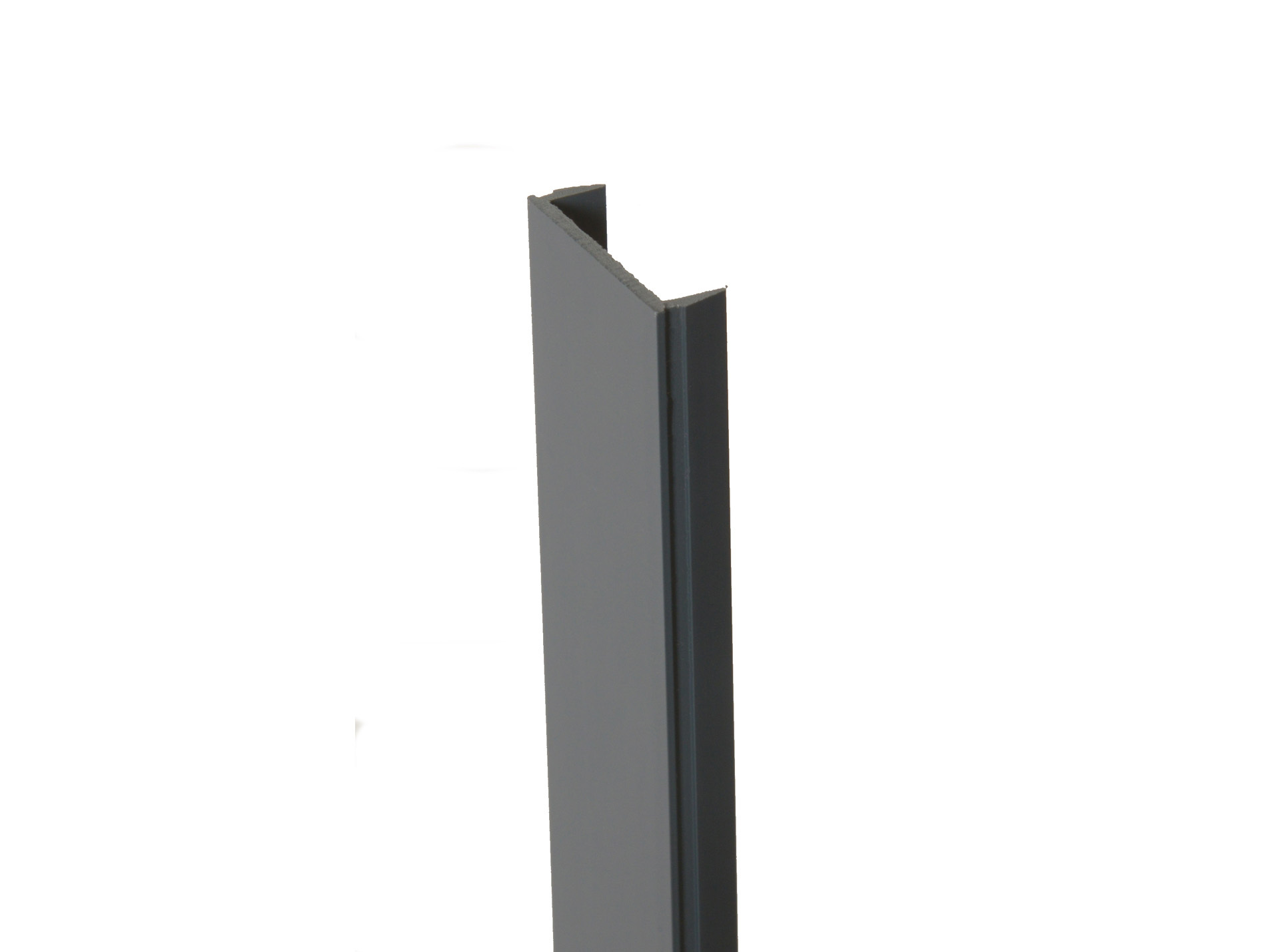 Clip de finition PVC OCCULTALU L.2,31m gris anthracite