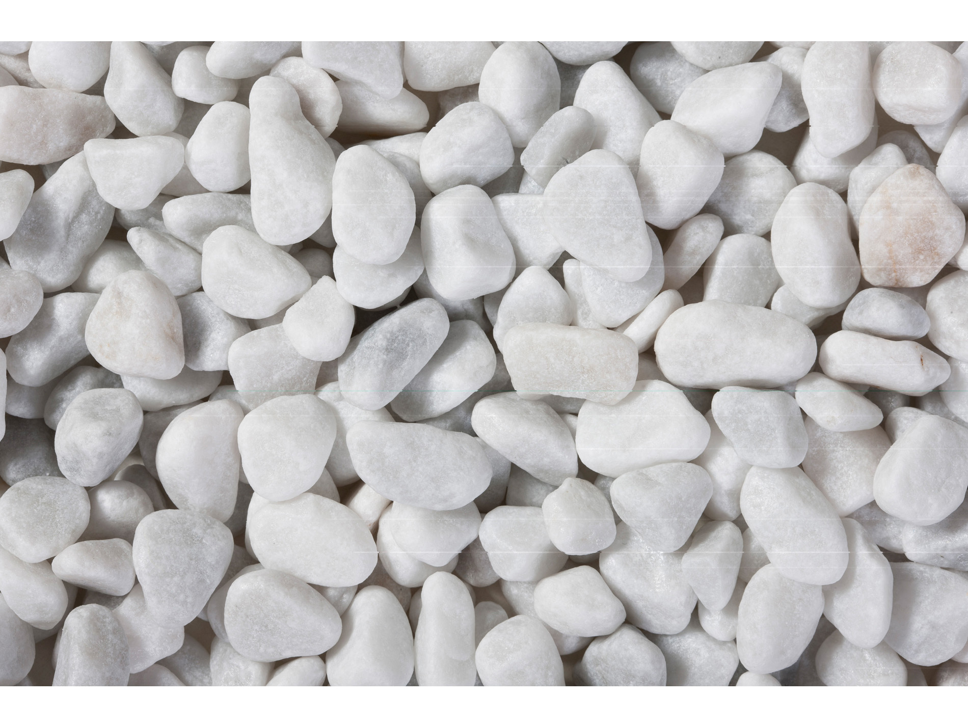 Galet marbre blanc roulé carrare 7/15 25kg