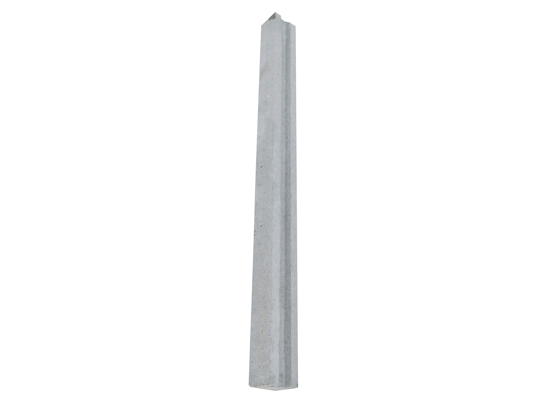 Poteau à feuillure béton PERIN 12x12cm L.2m gris