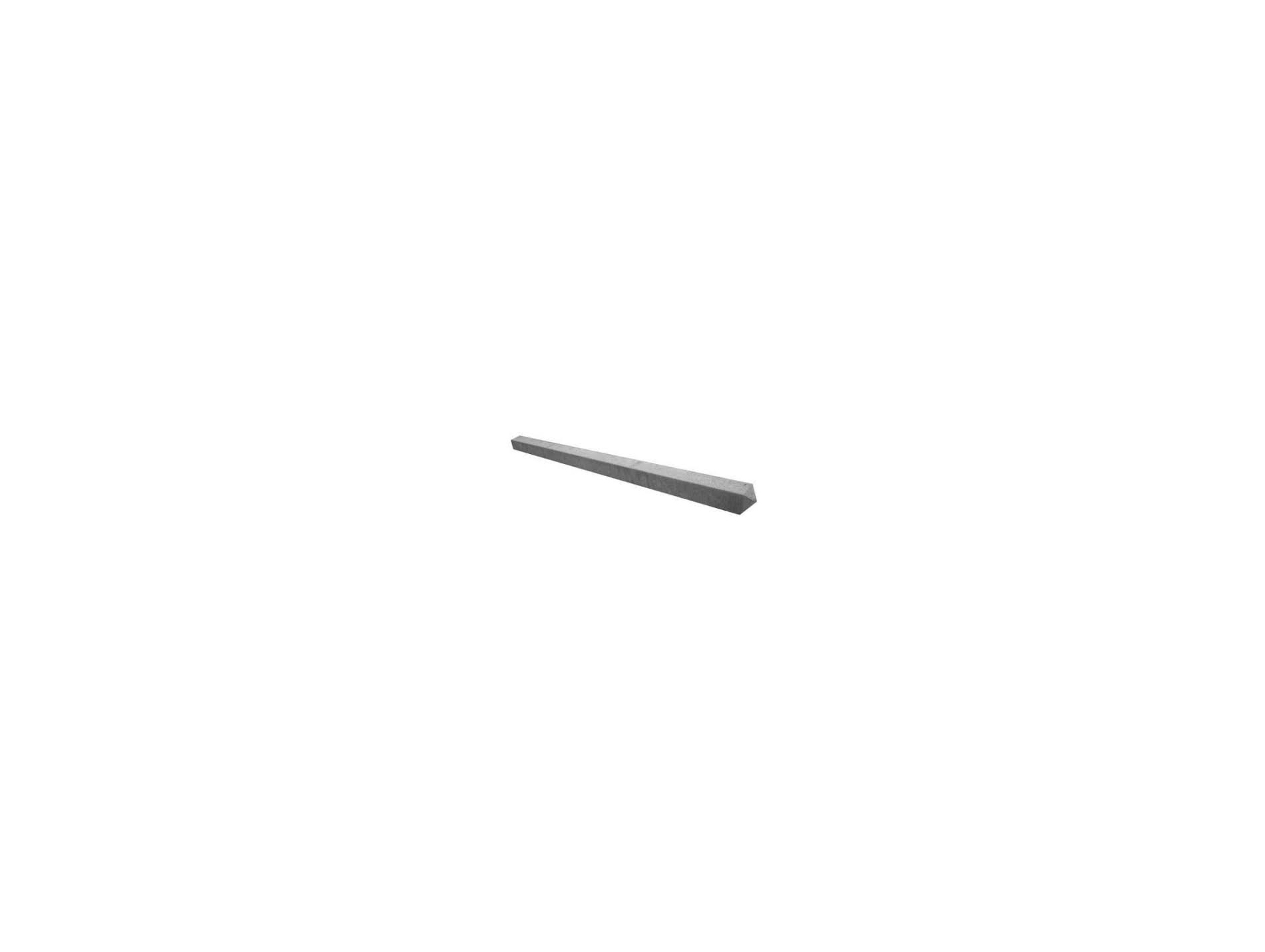 Poteau à feuillure béton PERIN 12x12cm L.2,50m gris