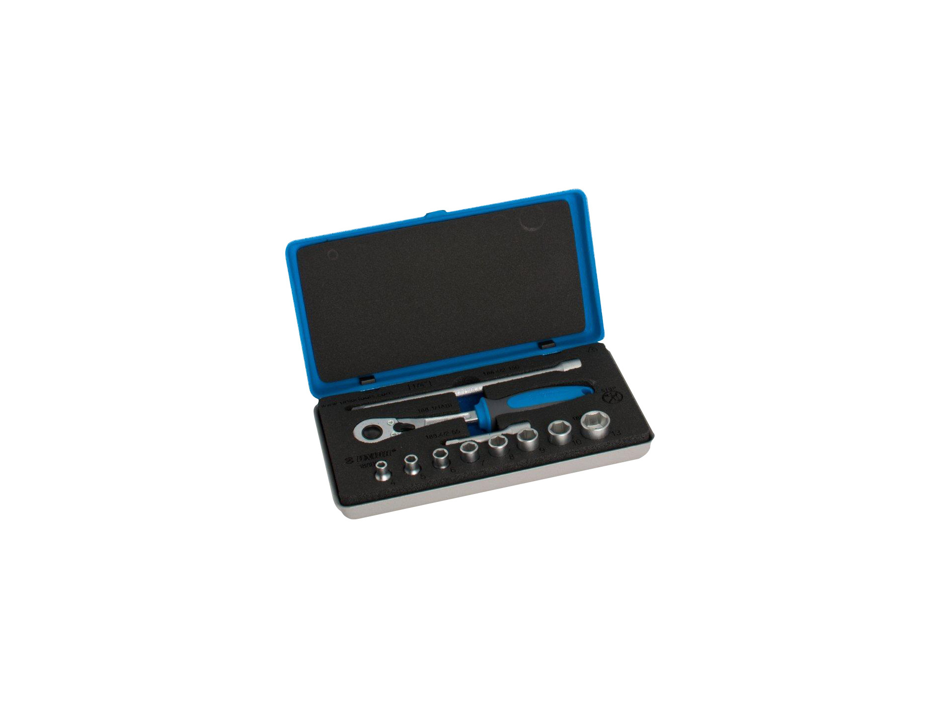 Coffret 11 pièces douilles 1/4'' UNIOR 6 pans