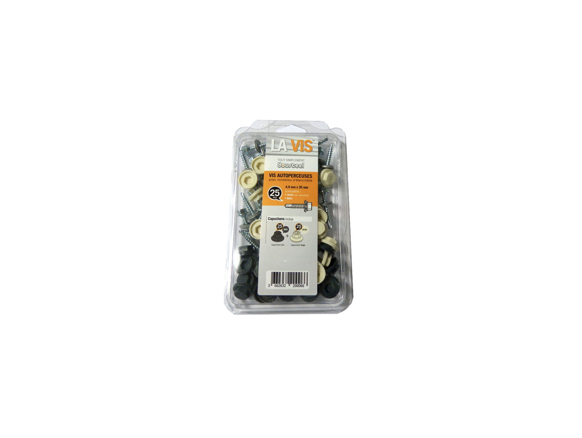Kit 25 vis de finition Yousteel Anthracite/Beige