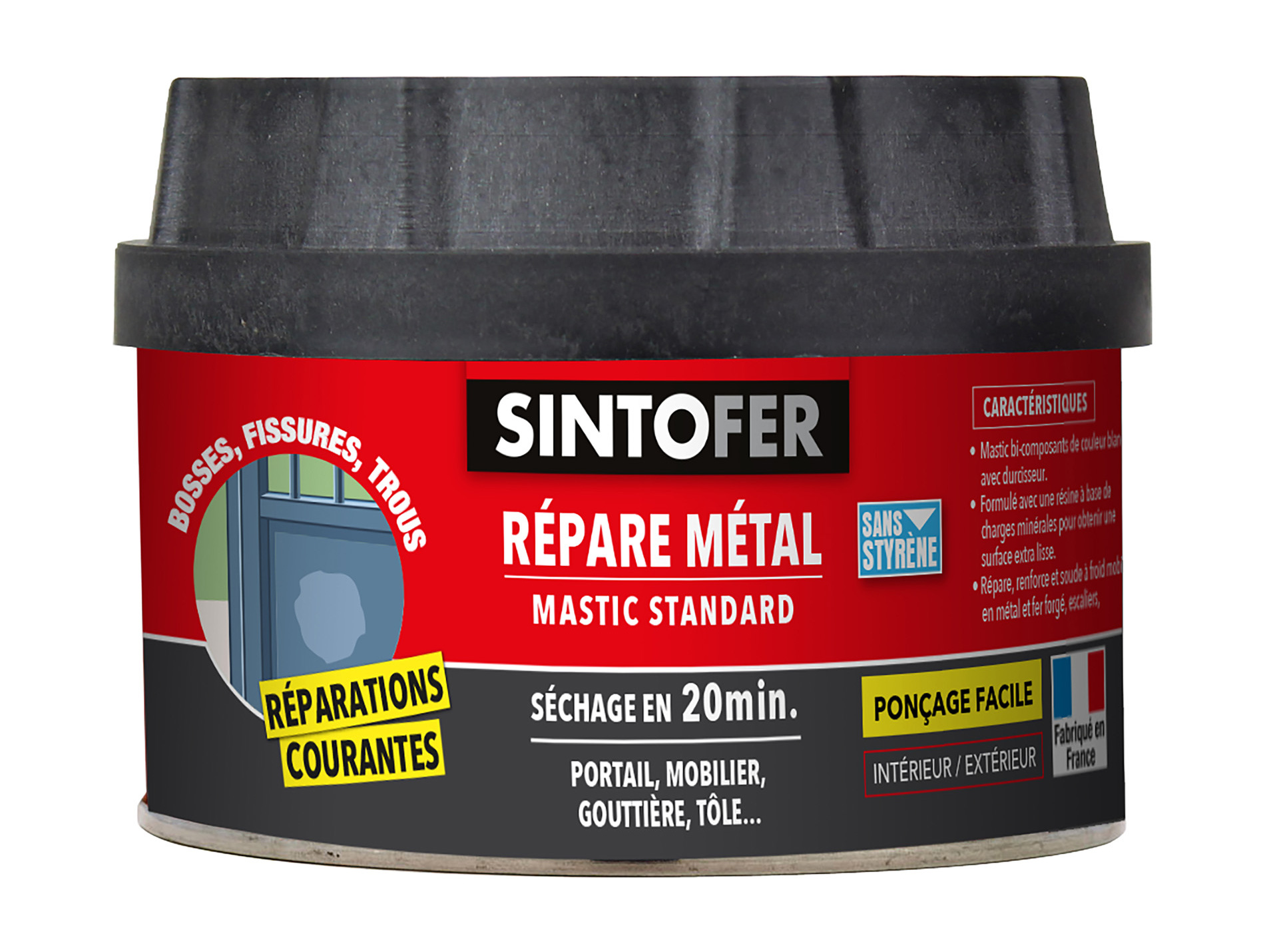 Mastic Répare Métal SINTO 330g