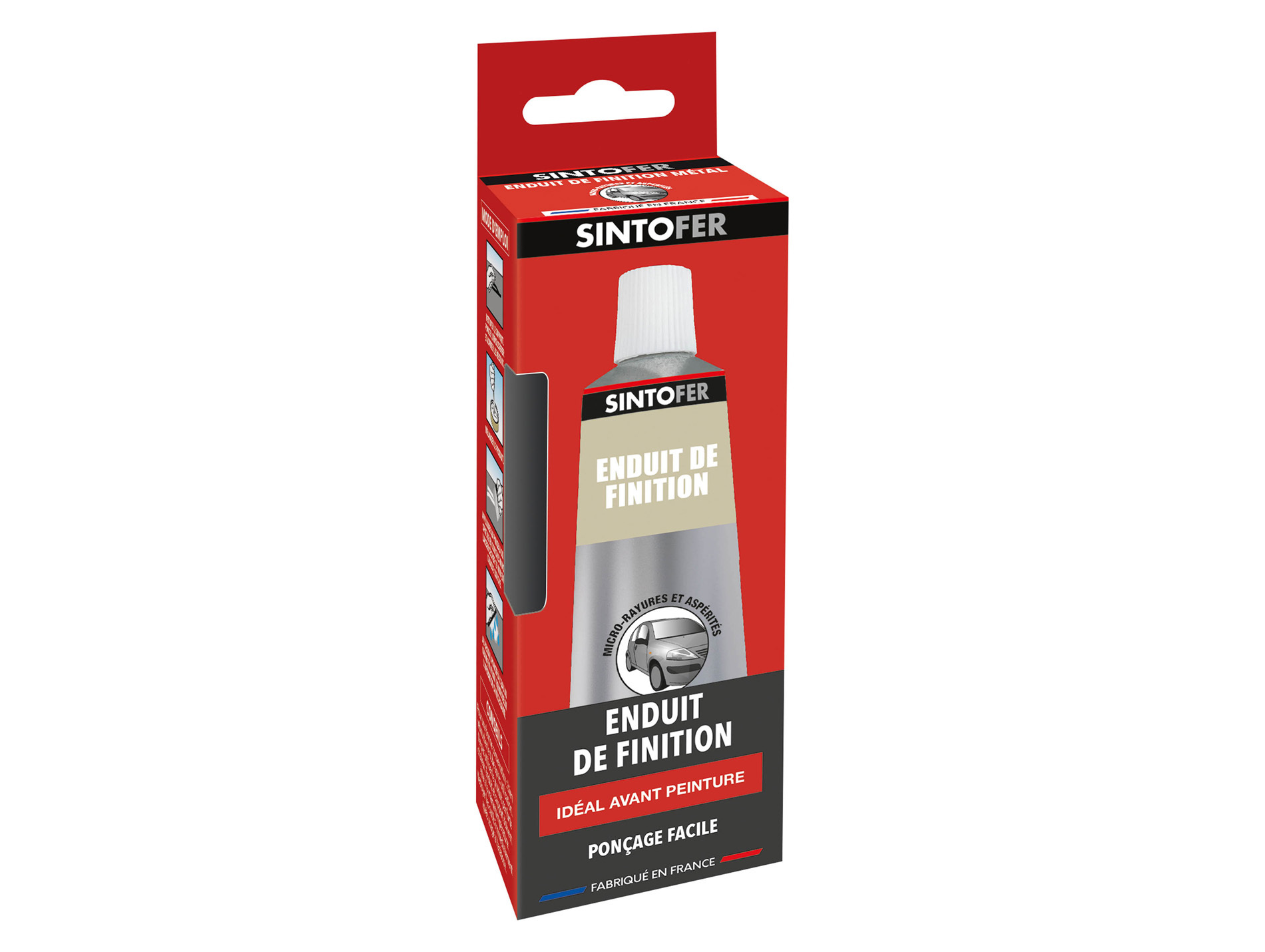Mastic polyester de finition pour métal SINTO 90g