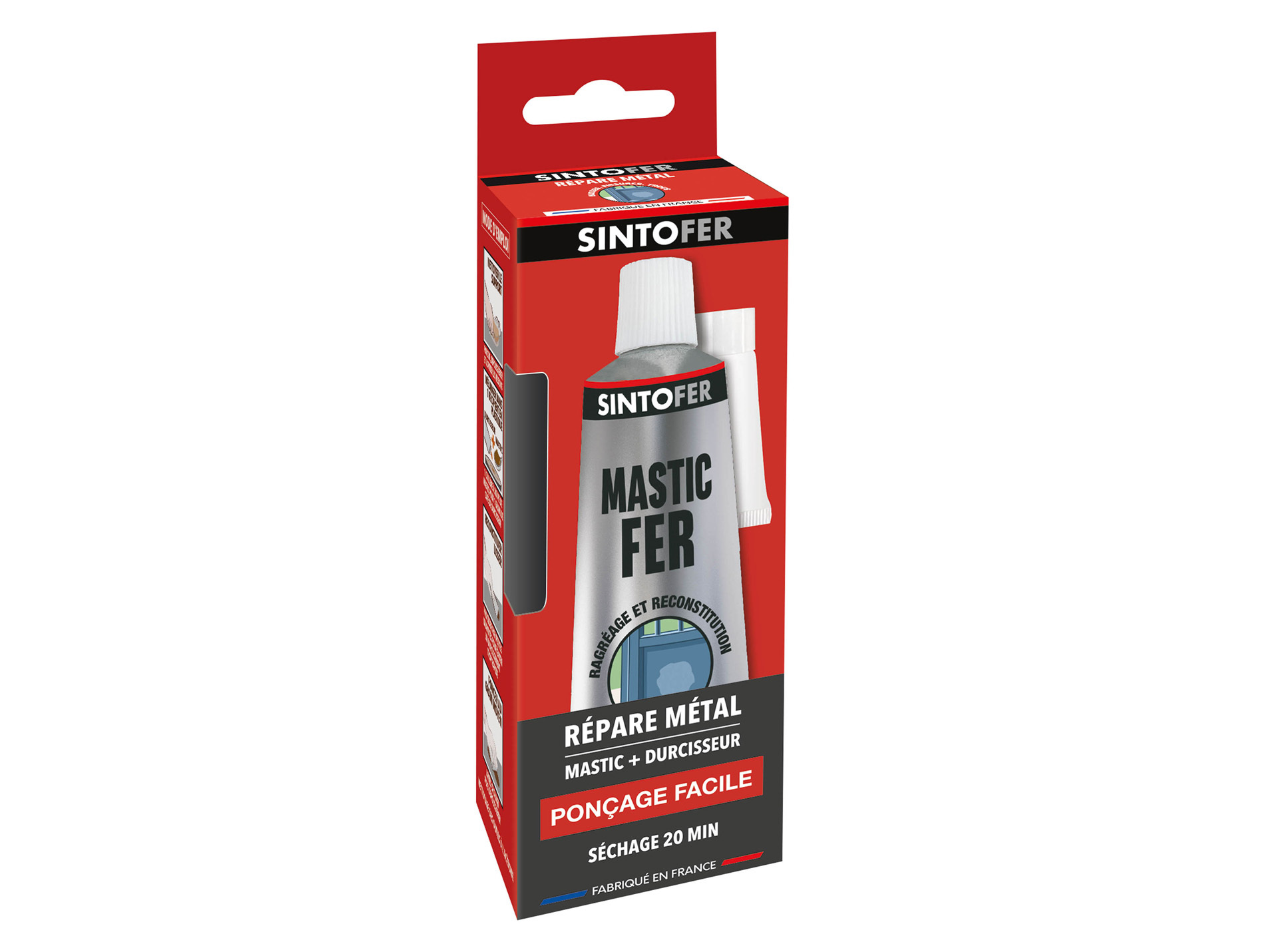 Mastic polyester standard Répare Métal SINTO 120g