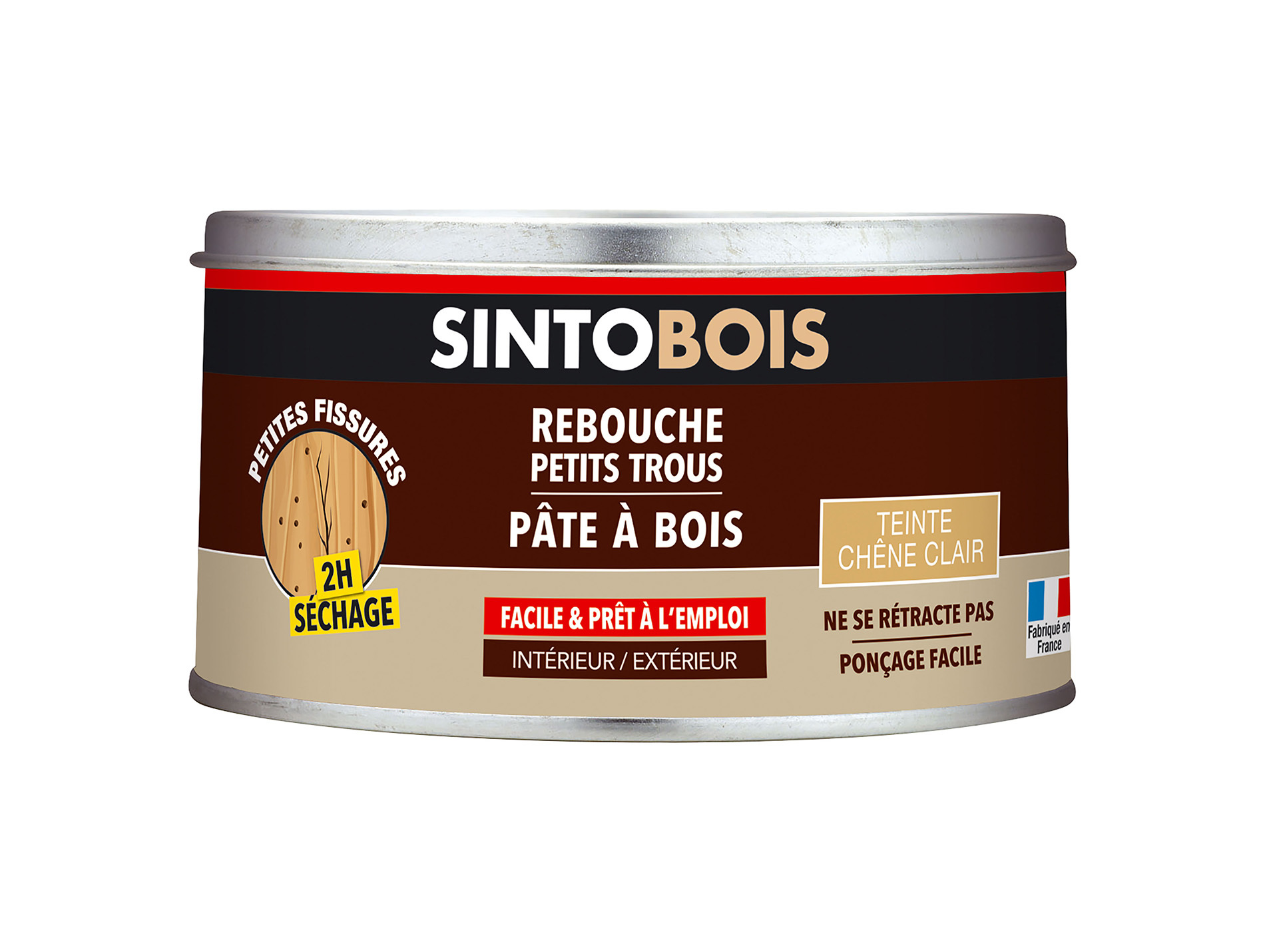 Pâte à bois Tradition SINTOBOIS Chêne clair 250g