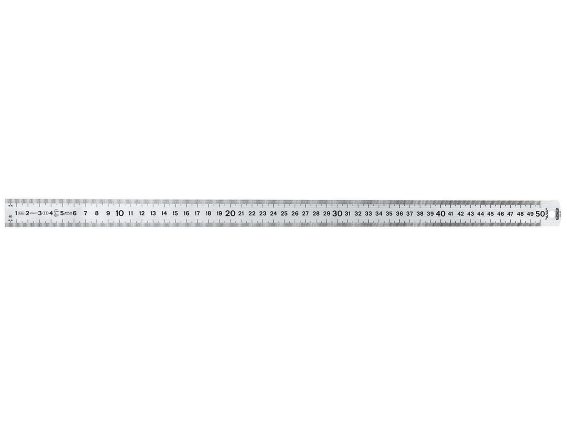 Réglet STANLEY semi-flexible acier inox 1M