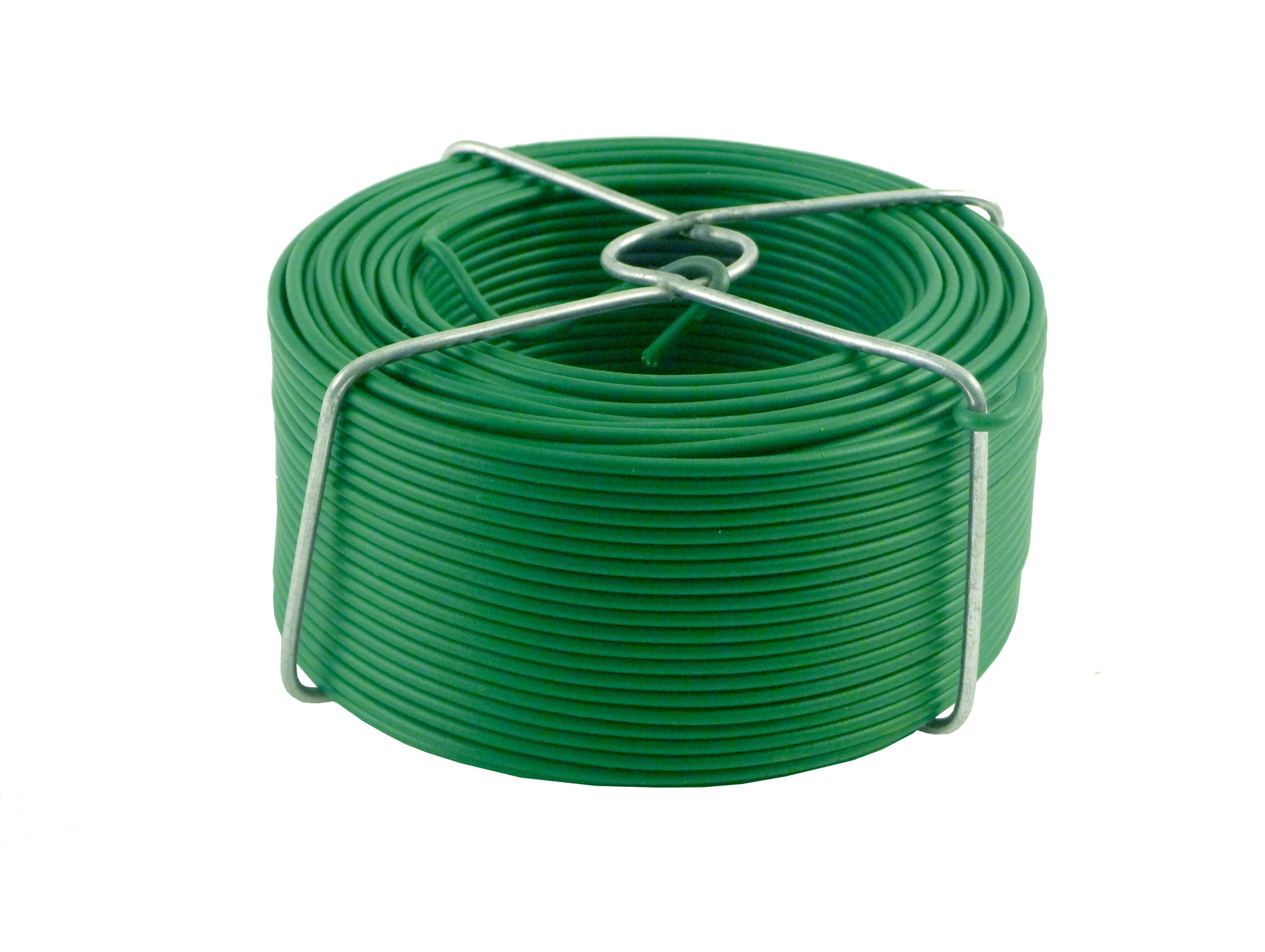 Fil d'attache acier plastifié vert 50m ø1,3