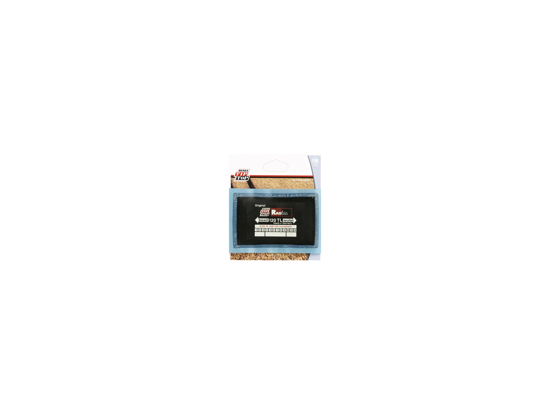 Emplatre TIP TOP tubeless radial 120TL 80x125mm x2