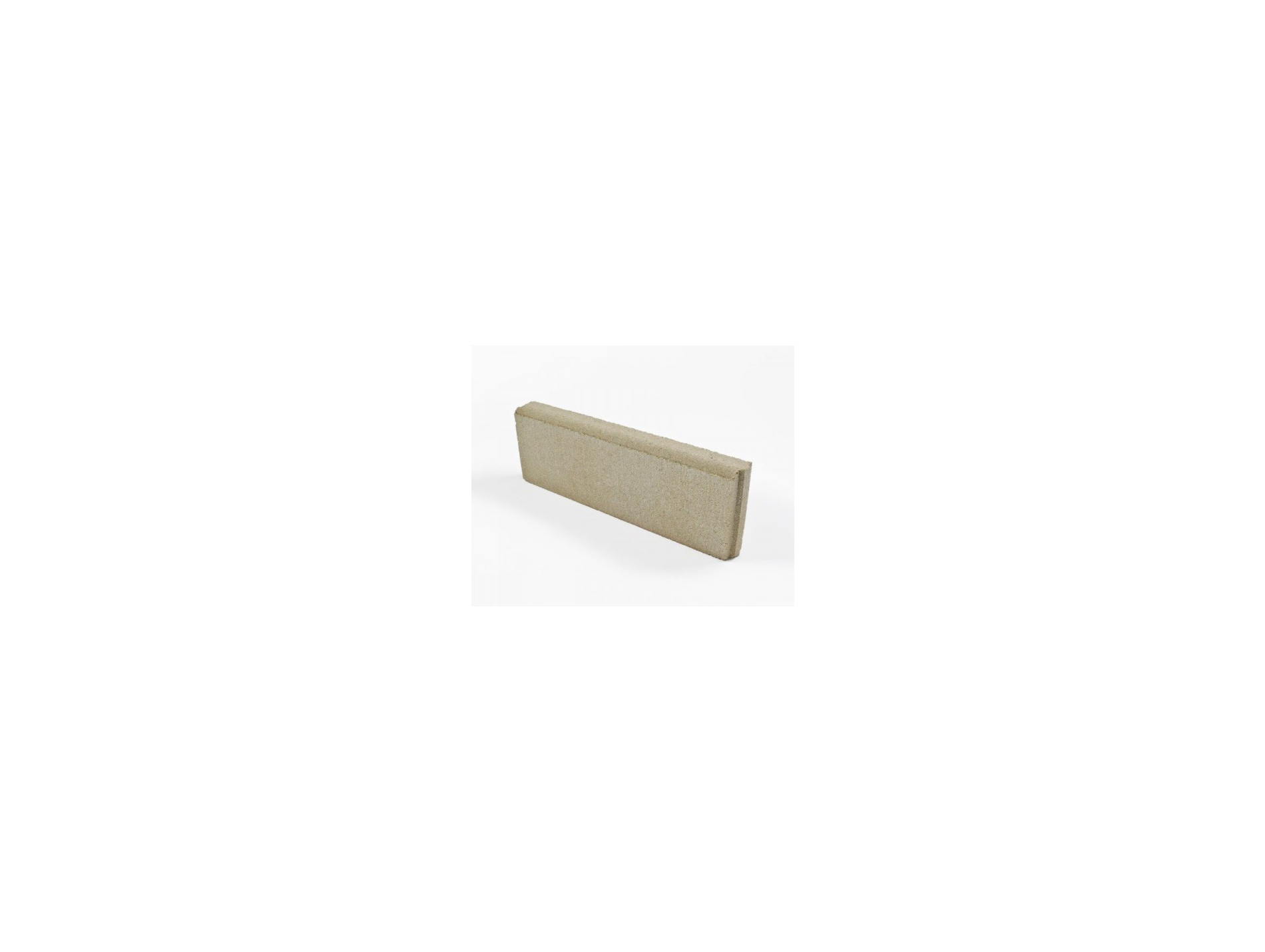 Bordure béton lisse droite 50x20x5cm jaune