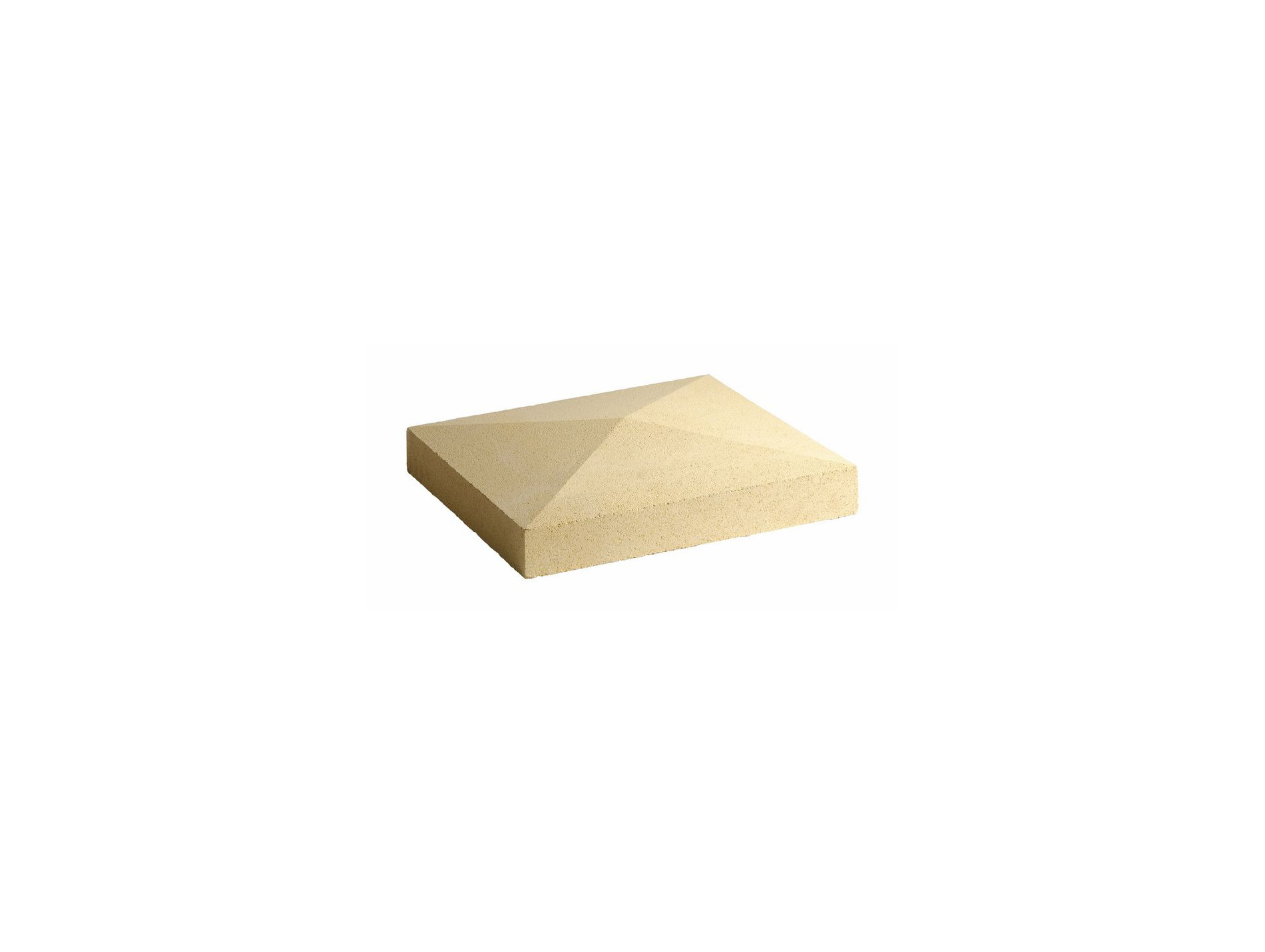 Chapeau de pilier en pointe 50x50cm beige