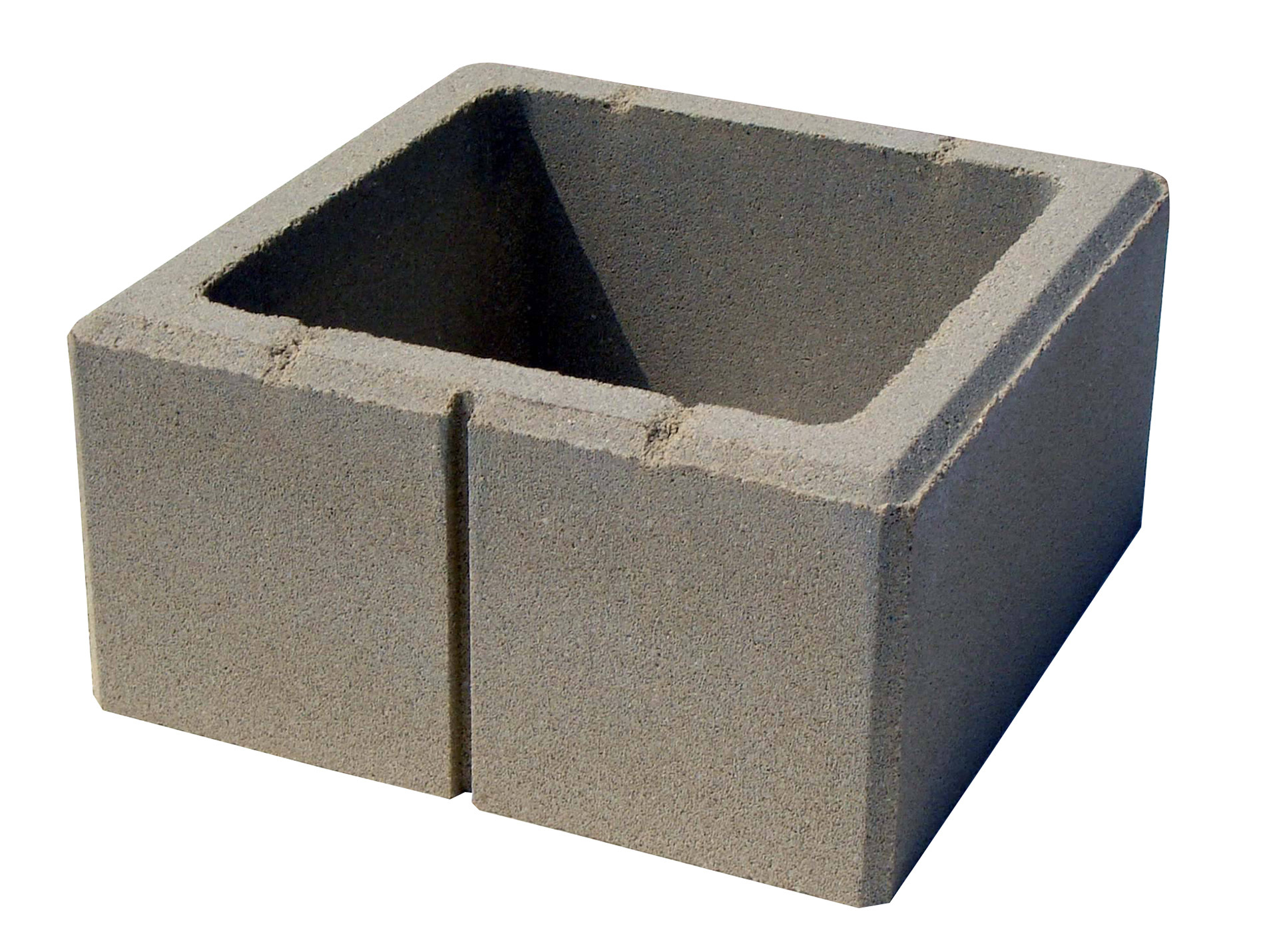 Elément de pilier béton lisse 28x28cm Charente