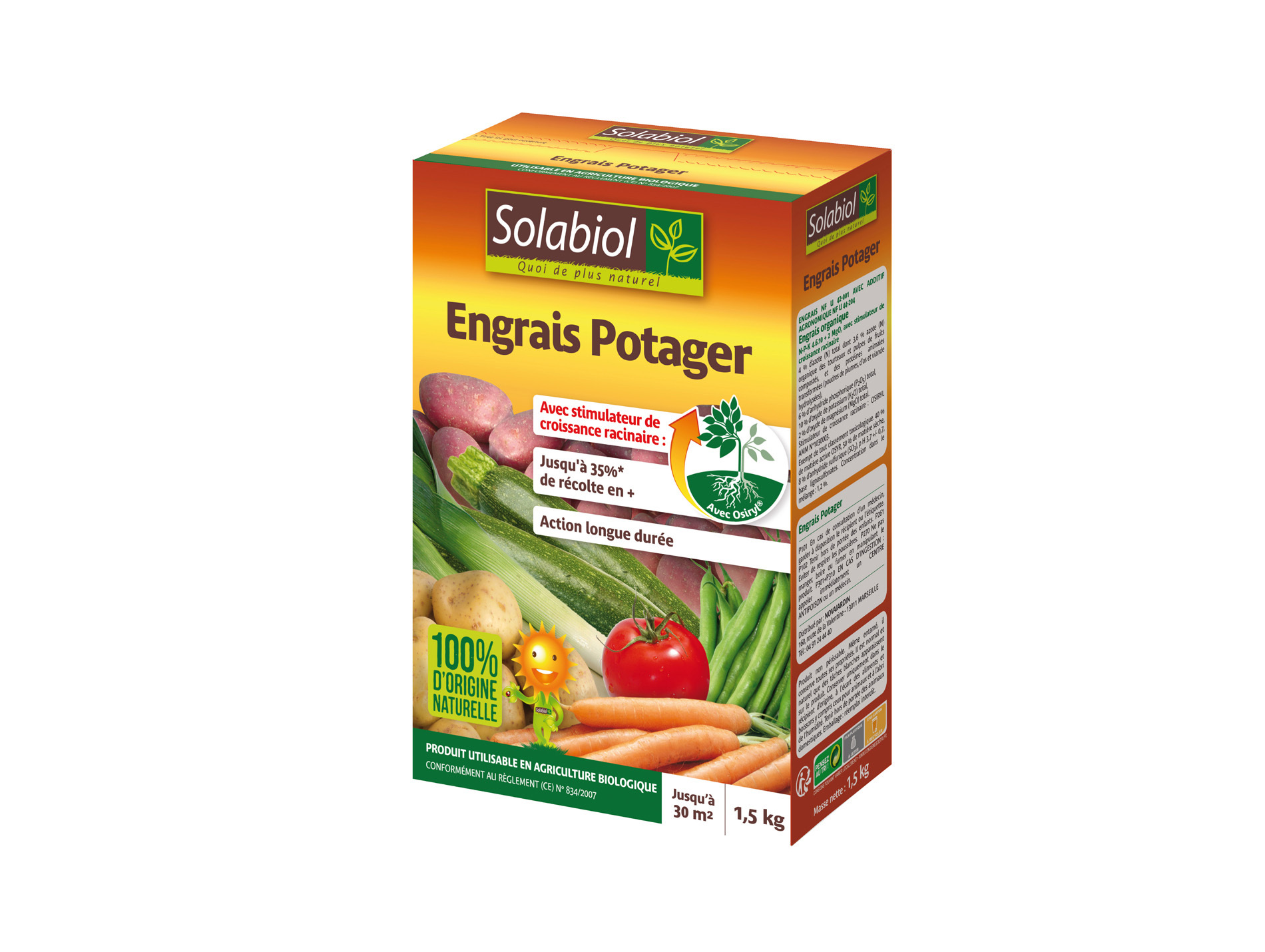 Engrais naturel potager SOLABIOL 1,5kg