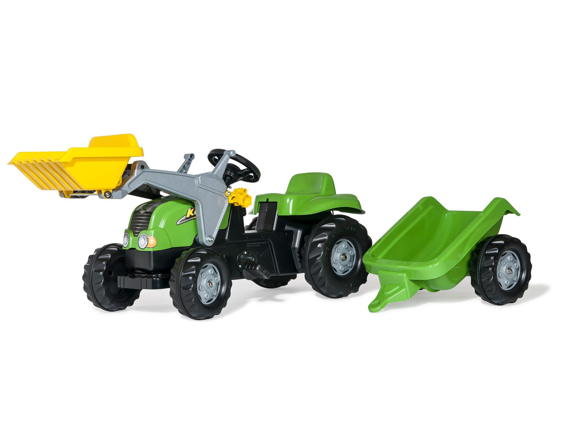 Tracteur à pédale ROLLY TOYS Kid-X avec pelle et remorque