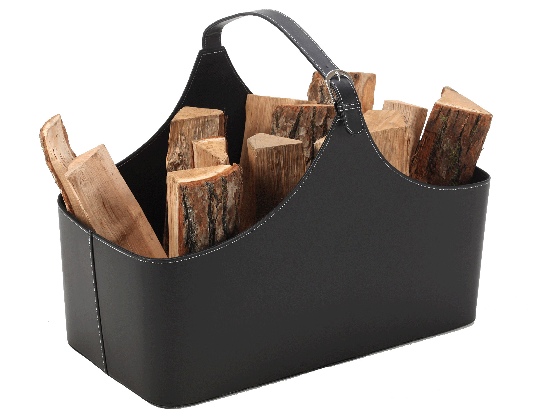 Panier à bois Alpha noir