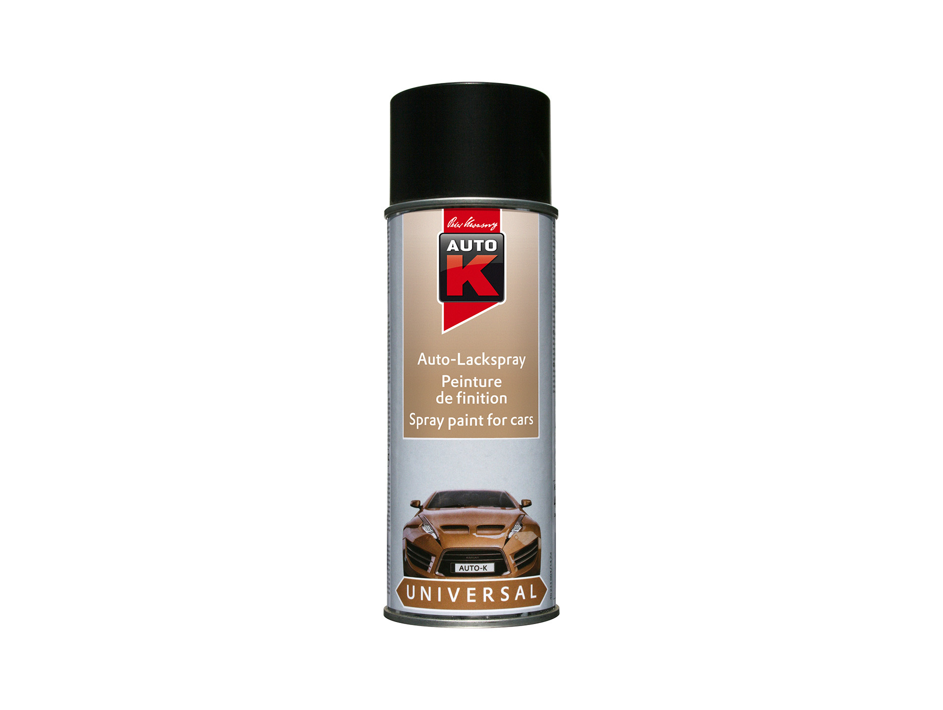 Peinture en spray Noir Satiné 400ml