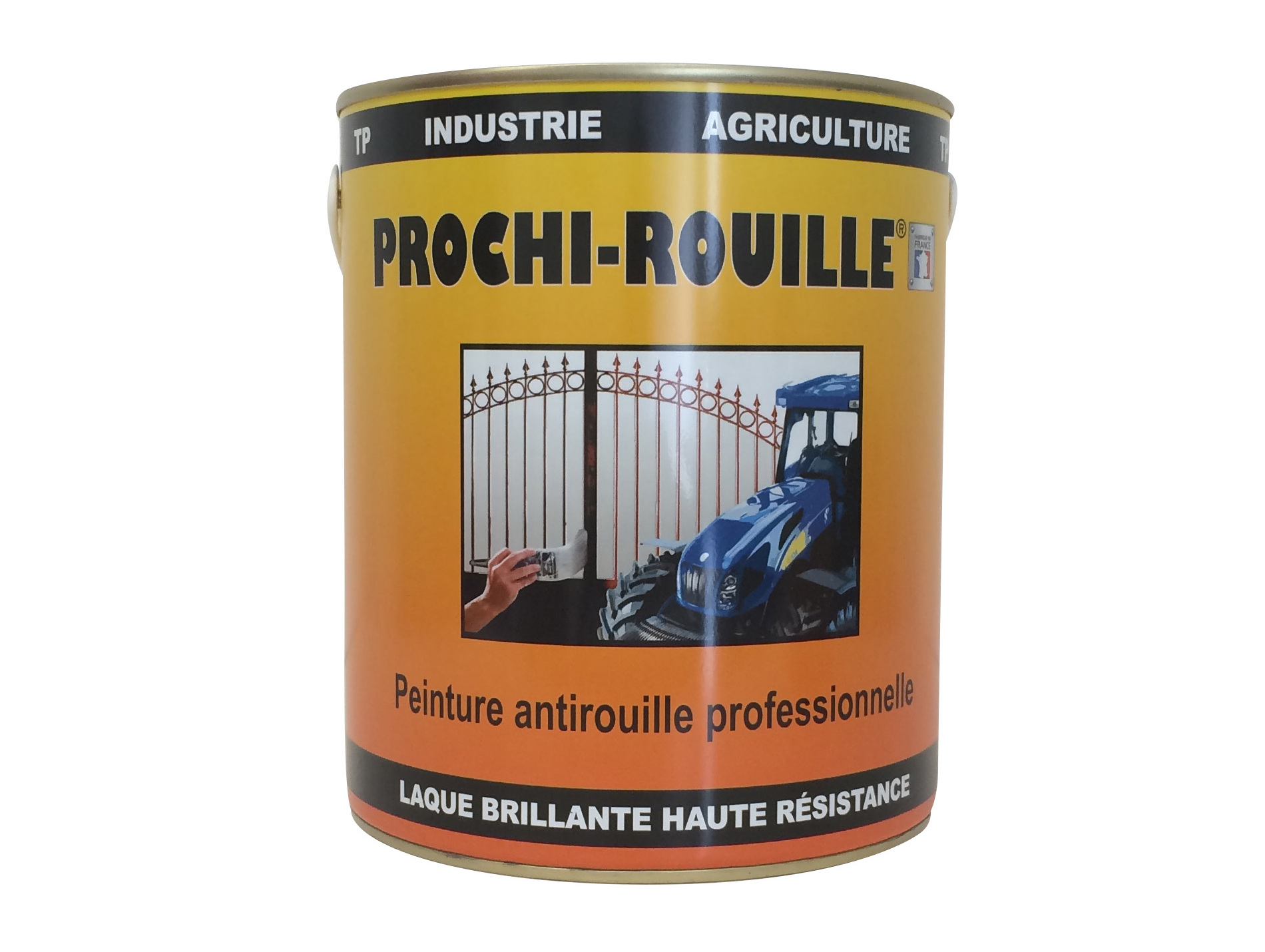Peinture antirouille PROCHIROUILLE noir brillant 1001 2,5L