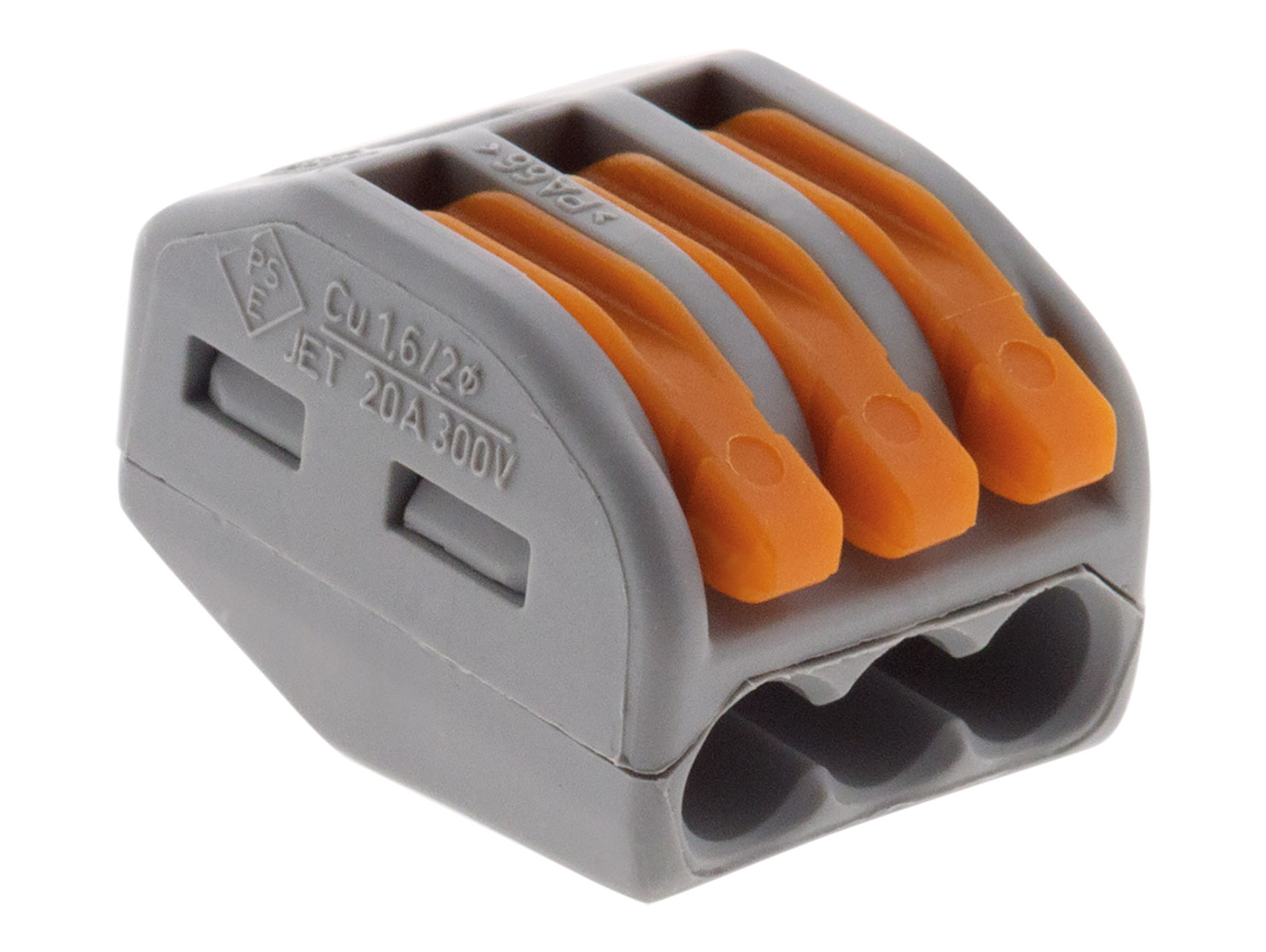 Bornes fil souple et rigide WAGO 3 entrées x15