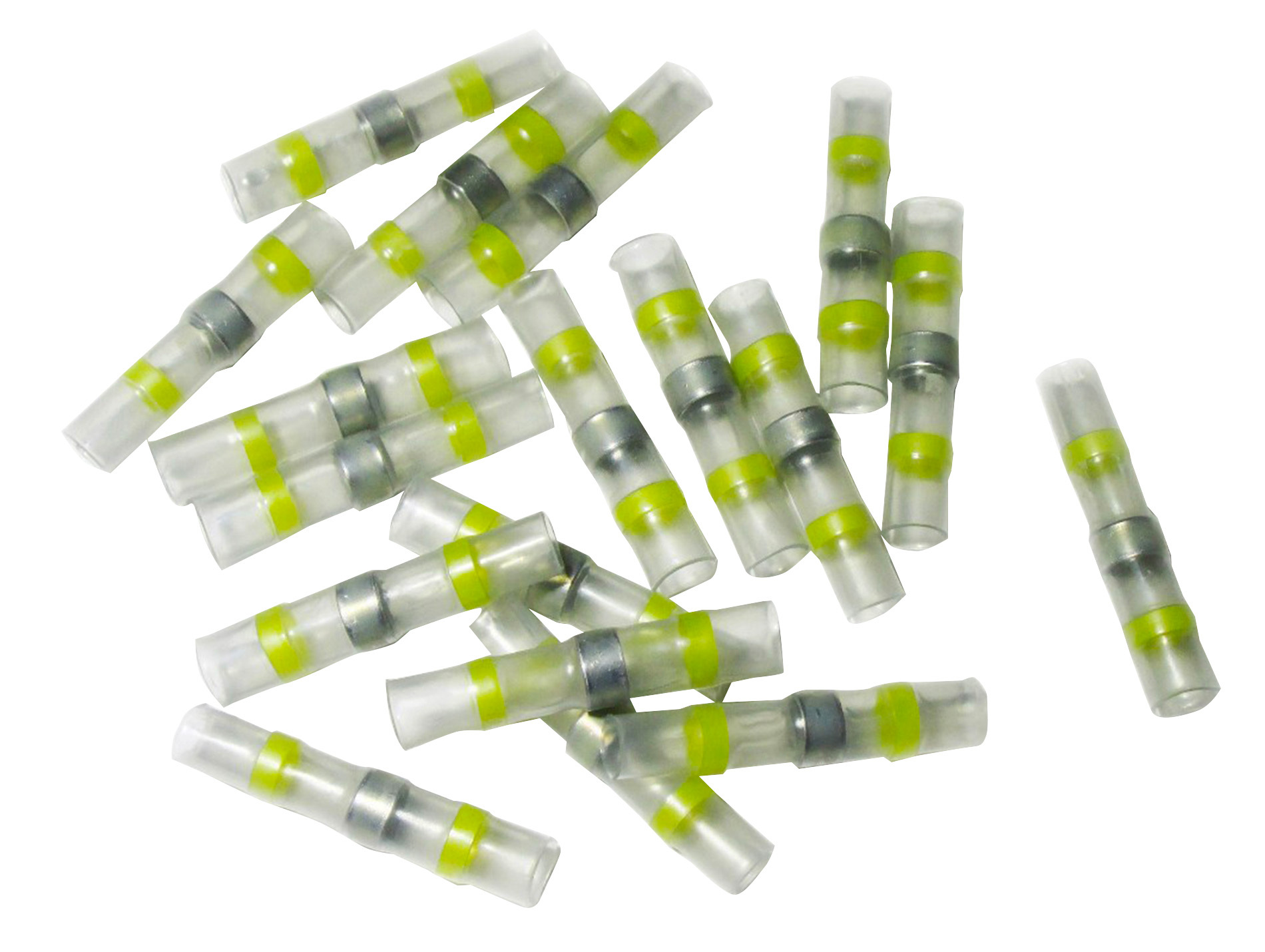 Connecteur thermorétractable 12V Ø2-4mm jaune x5