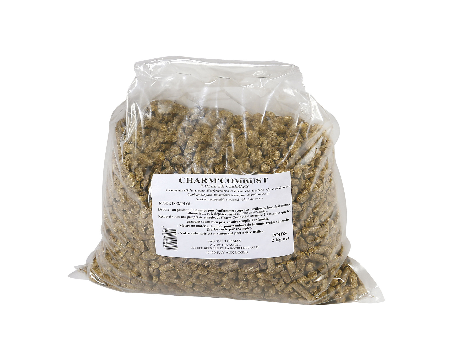 Combustible pour enfumoir Charm'Combust 2kg