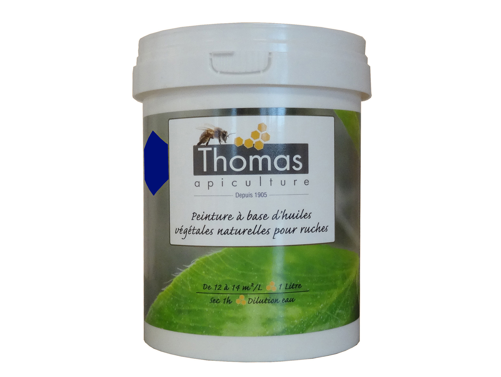 Peinture Thomas Apiculture à base végétale bleu 1L