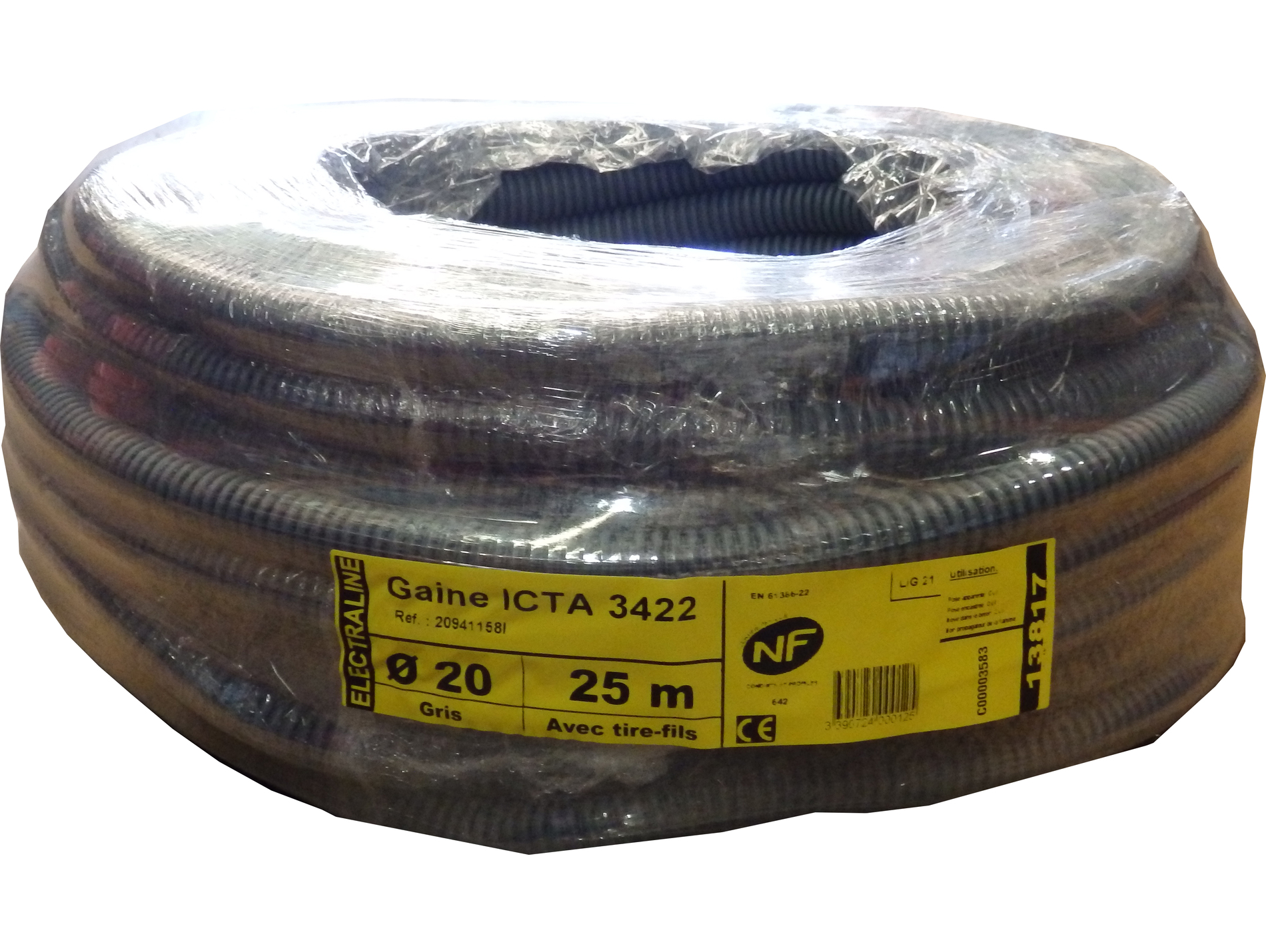 Gaine avec tire-fil ICTA Ø 20mm 25m